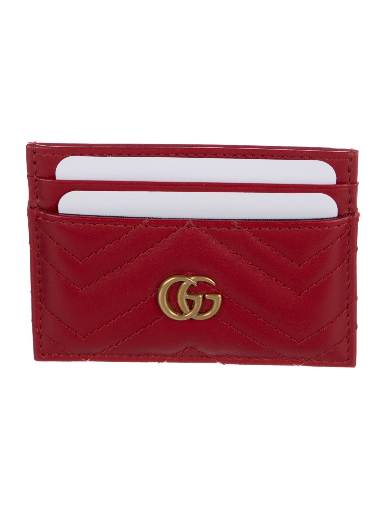 Gucci GG Marmont Card Case Double G Logo Wallet