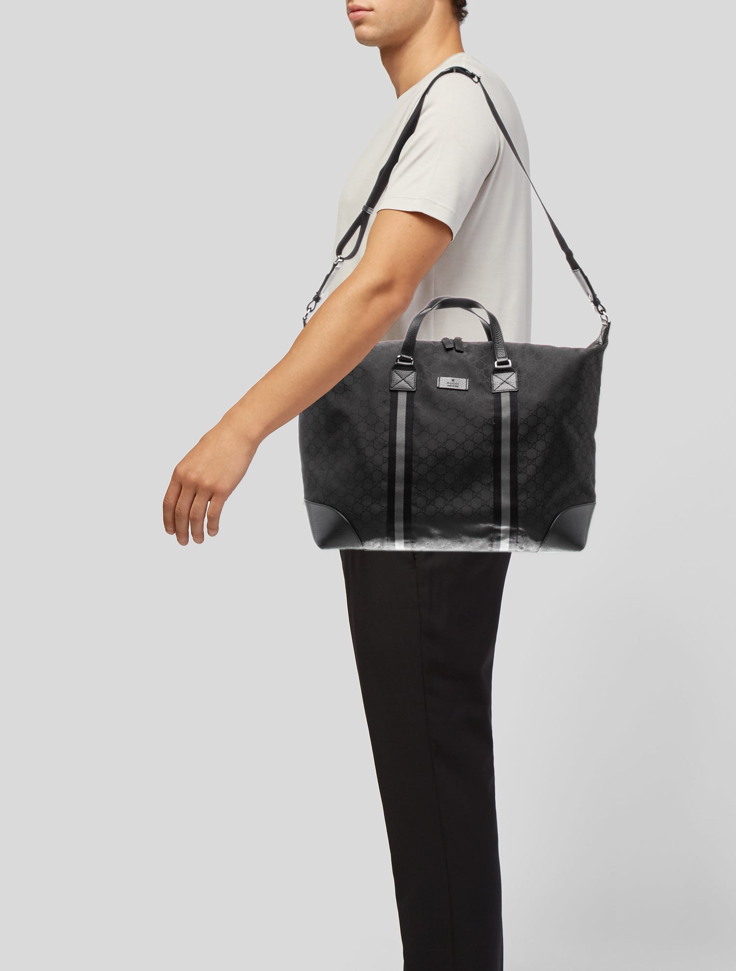 Gucci GG Nylon Weekender Bag XL