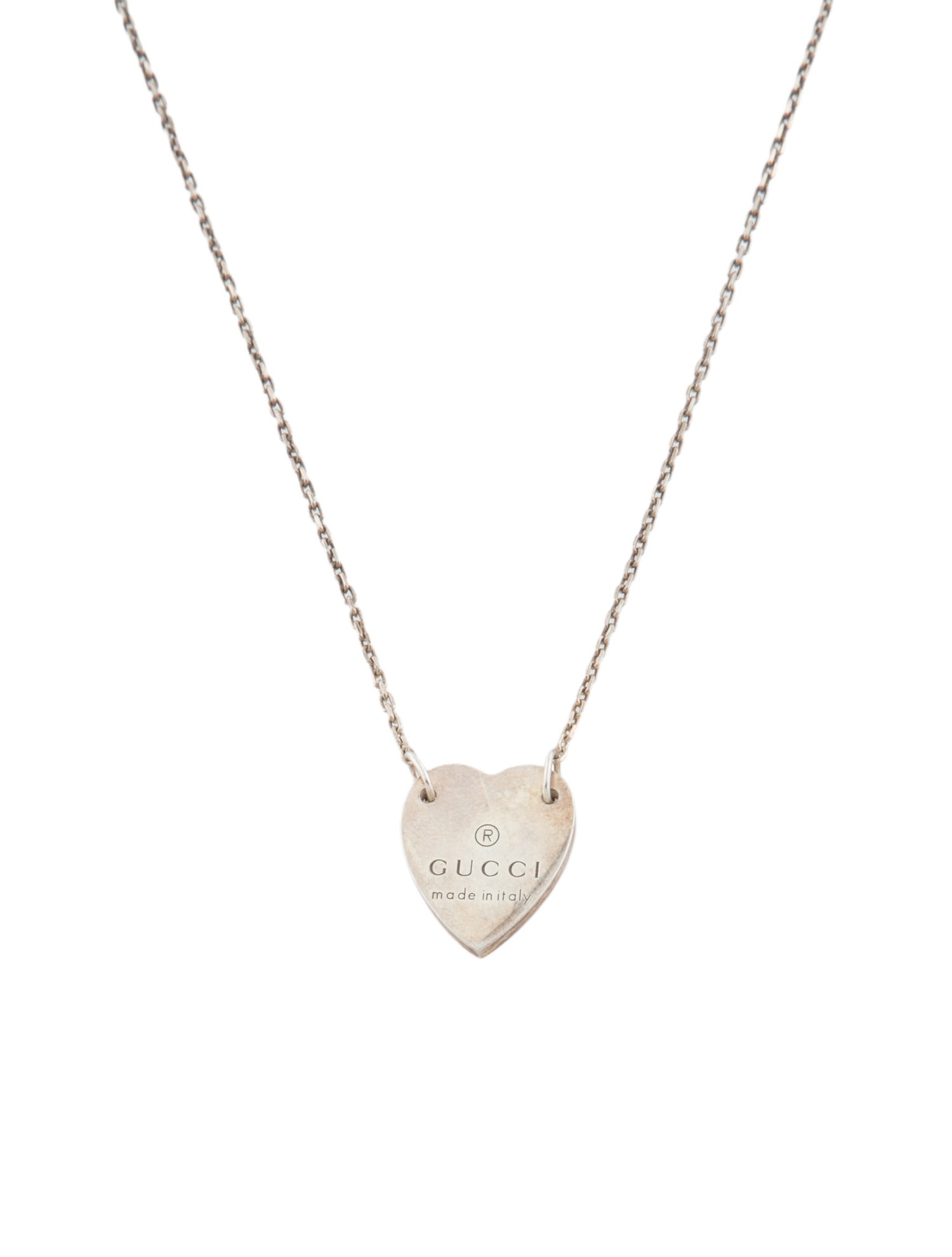 Gucci Trademark Heart Pendant Necklace