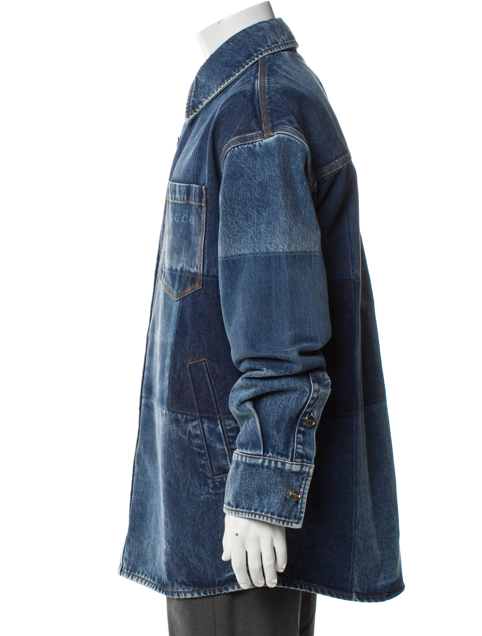 Gucci 2025-2026 Plaid Print Denim Jacket