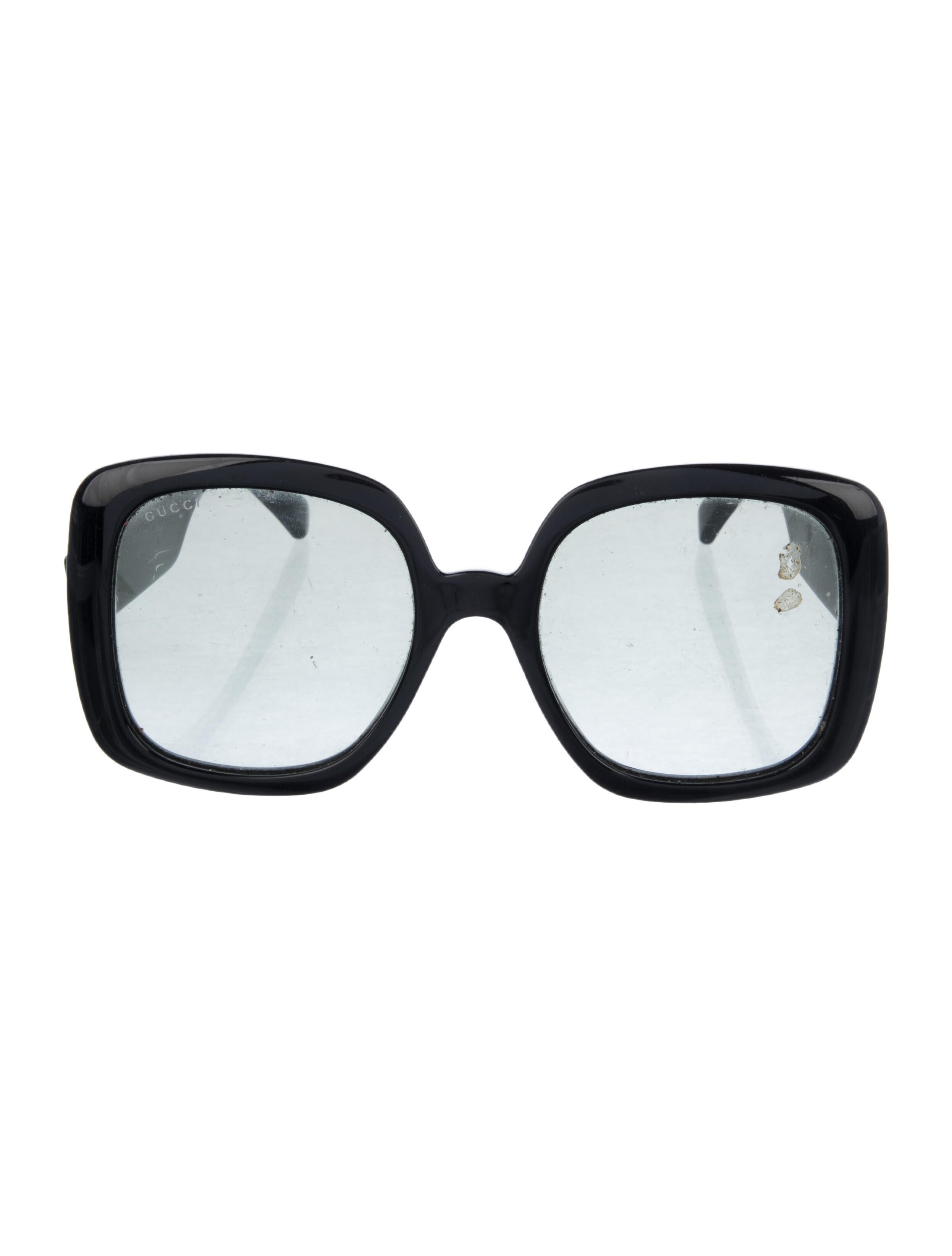 Gucci Web Accent Square Sunglasses
