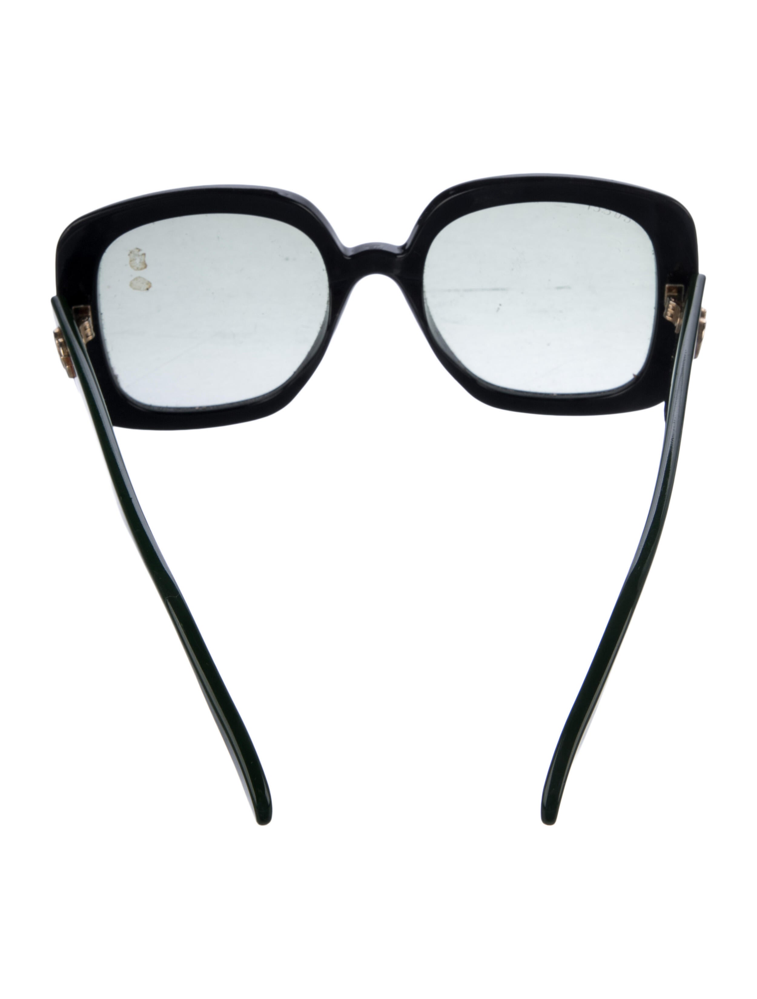 Gucci Web Accent Square Sunglasses