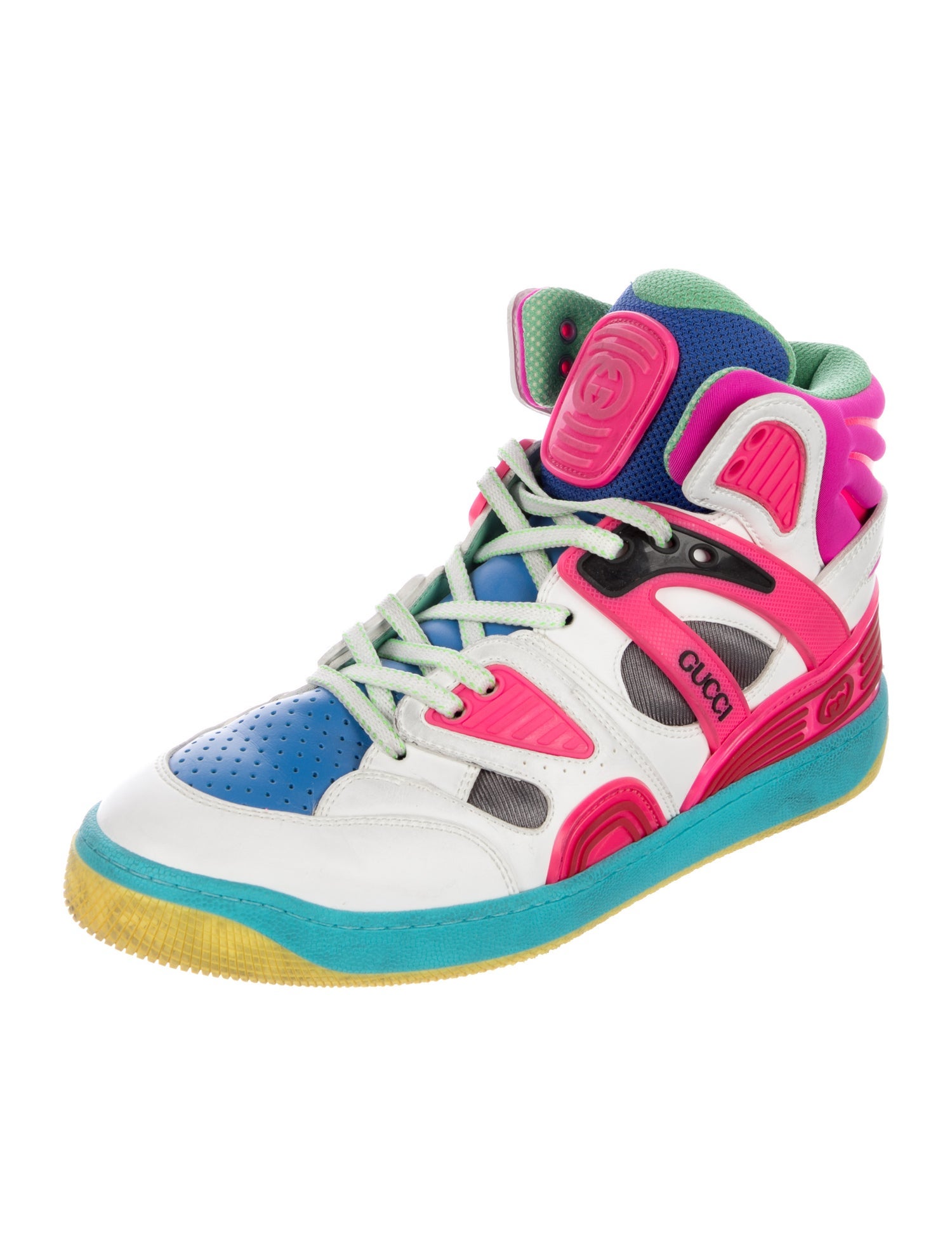 Gucci Interlocking G Logo Leather Sneakers