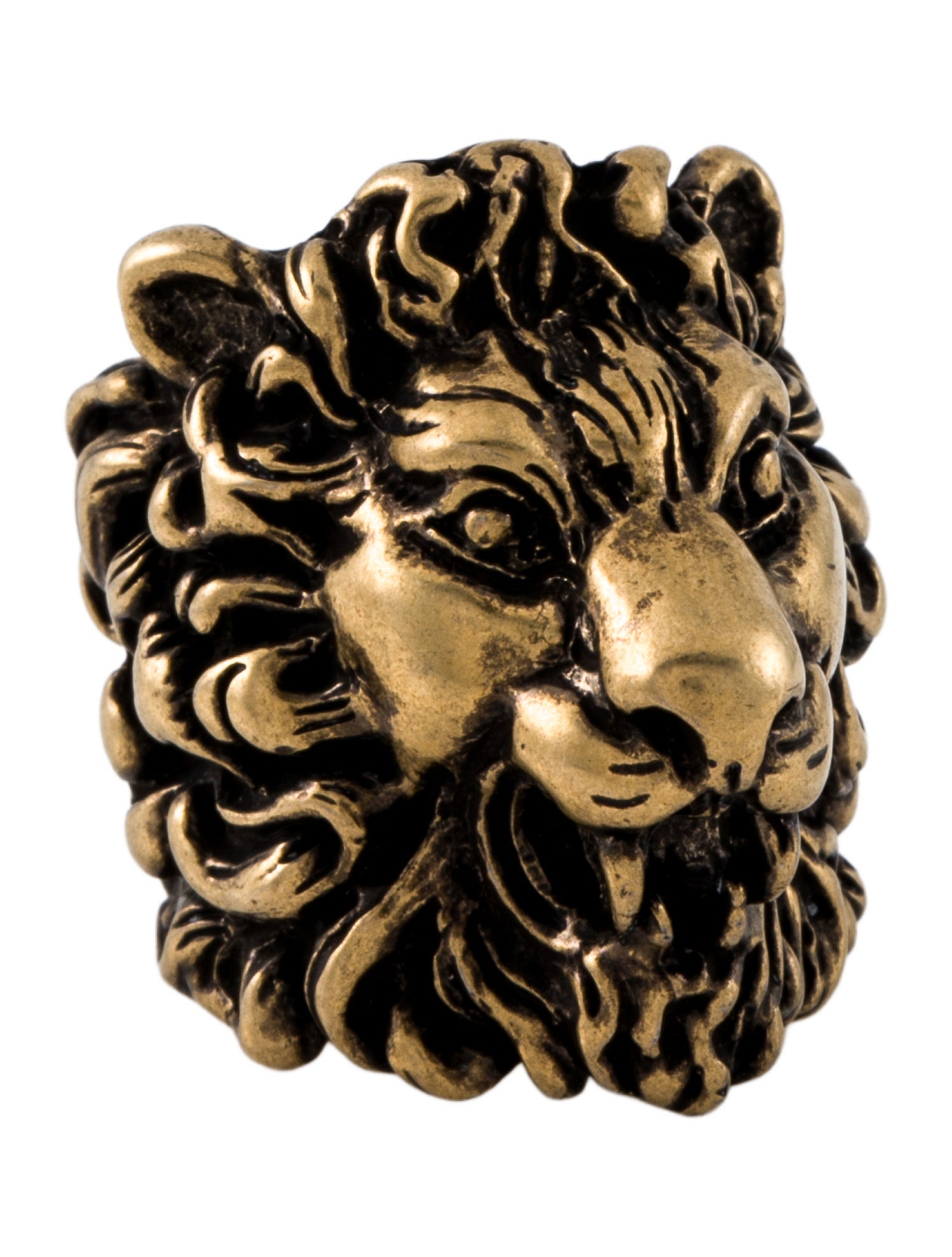 Gucci Lion Head Cocktail Ring