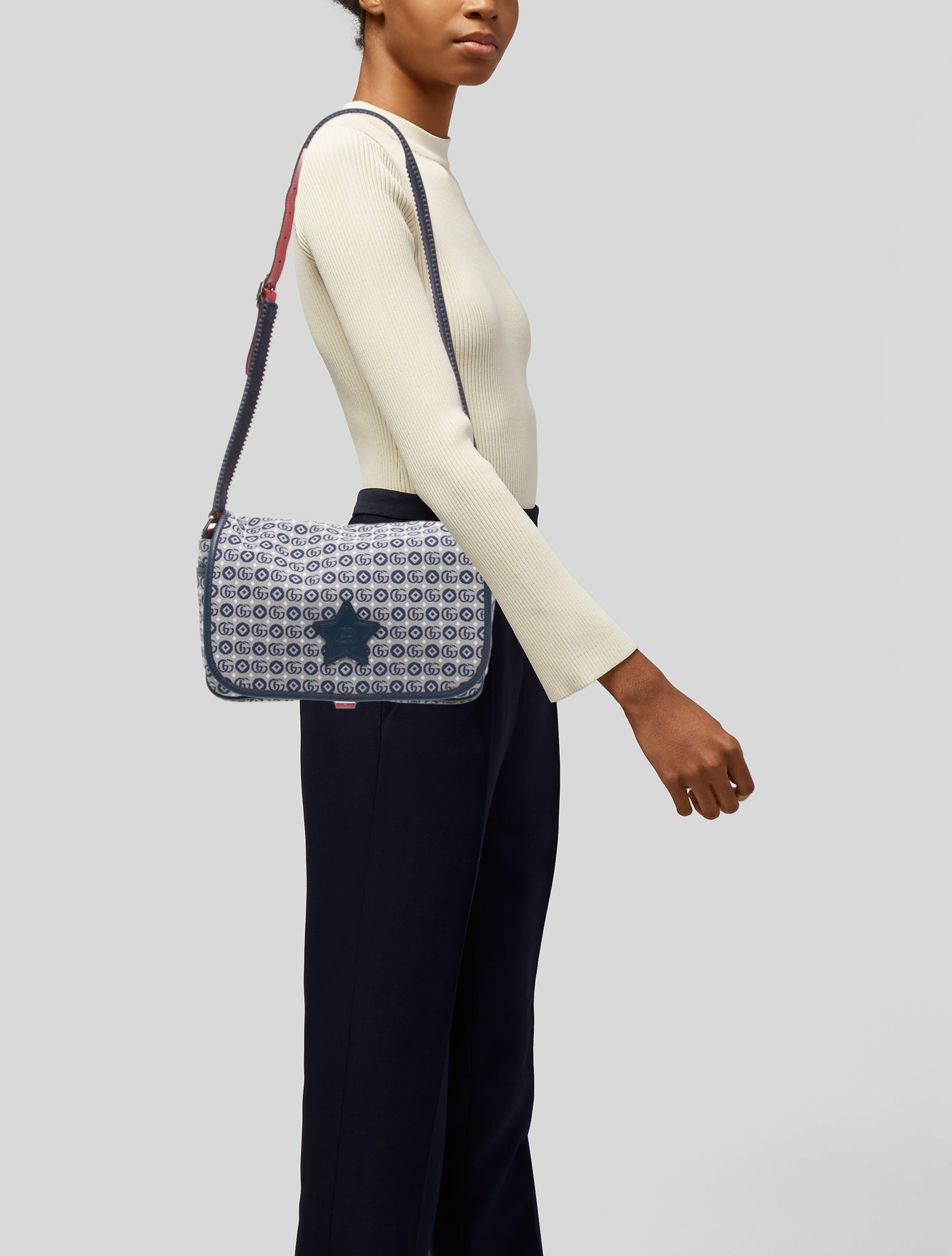 Gucci Girls' Jacquard Messenger Bag