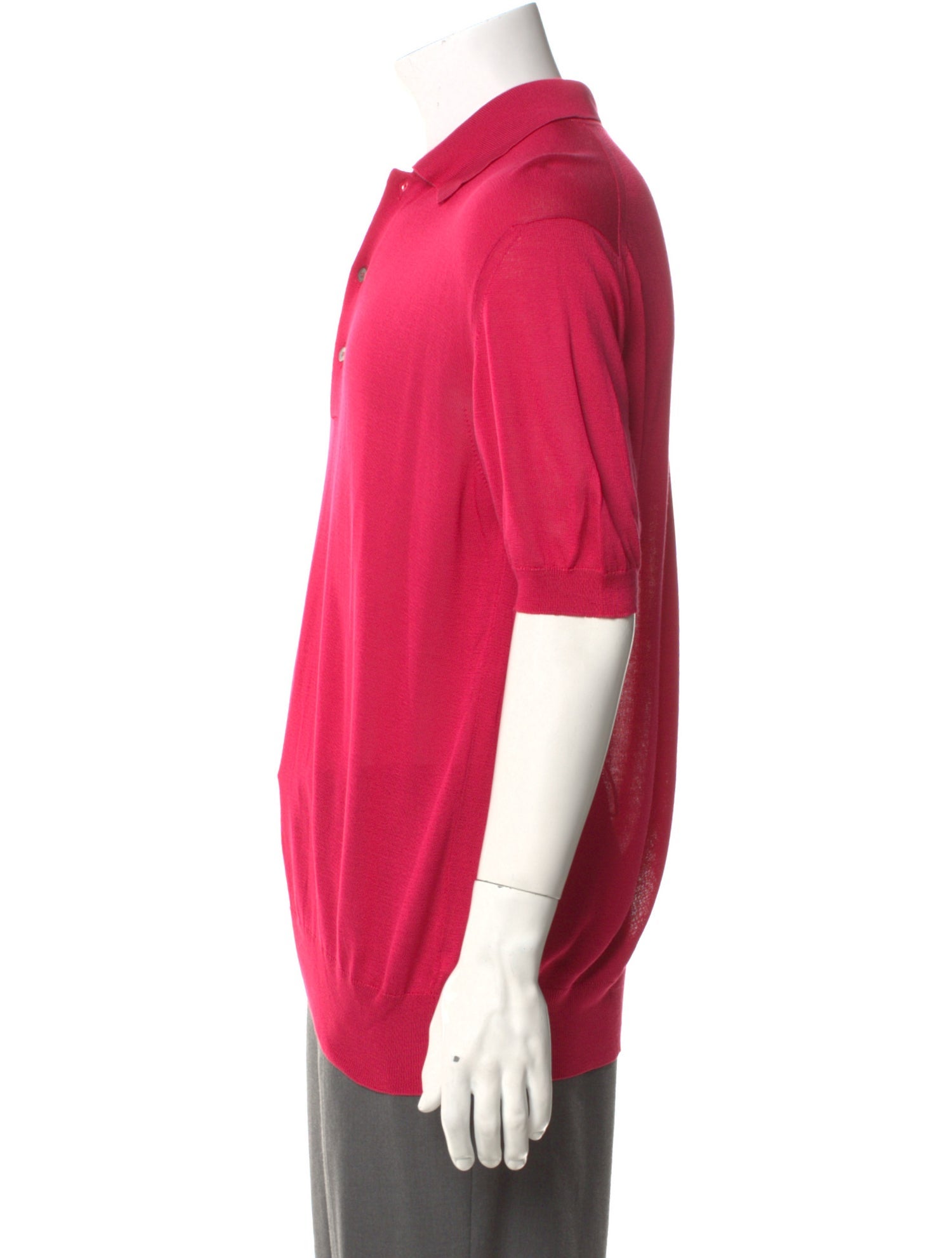 Gucci Web Accent Silk Polo Shirt