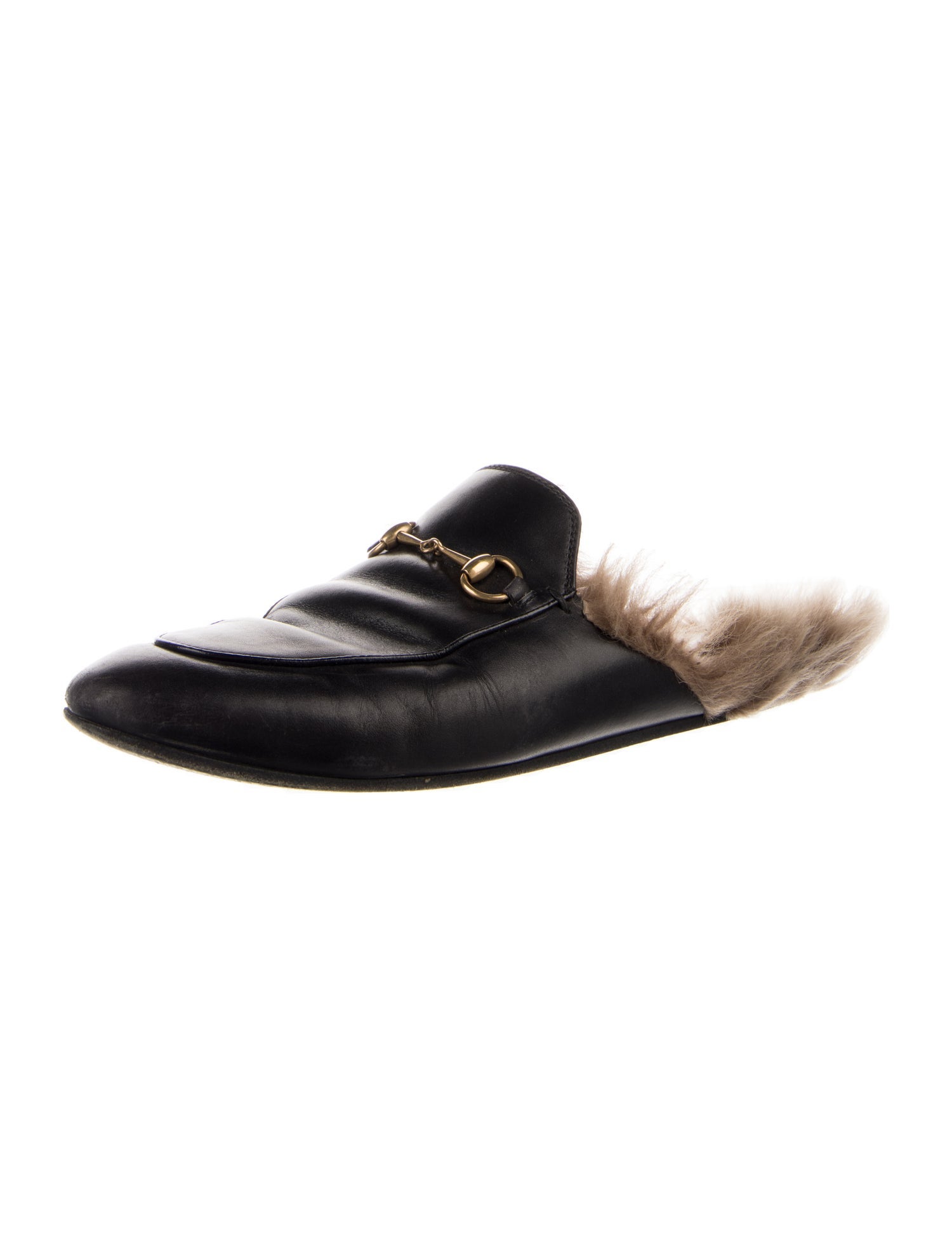 Gucci Princetown Leather Mules