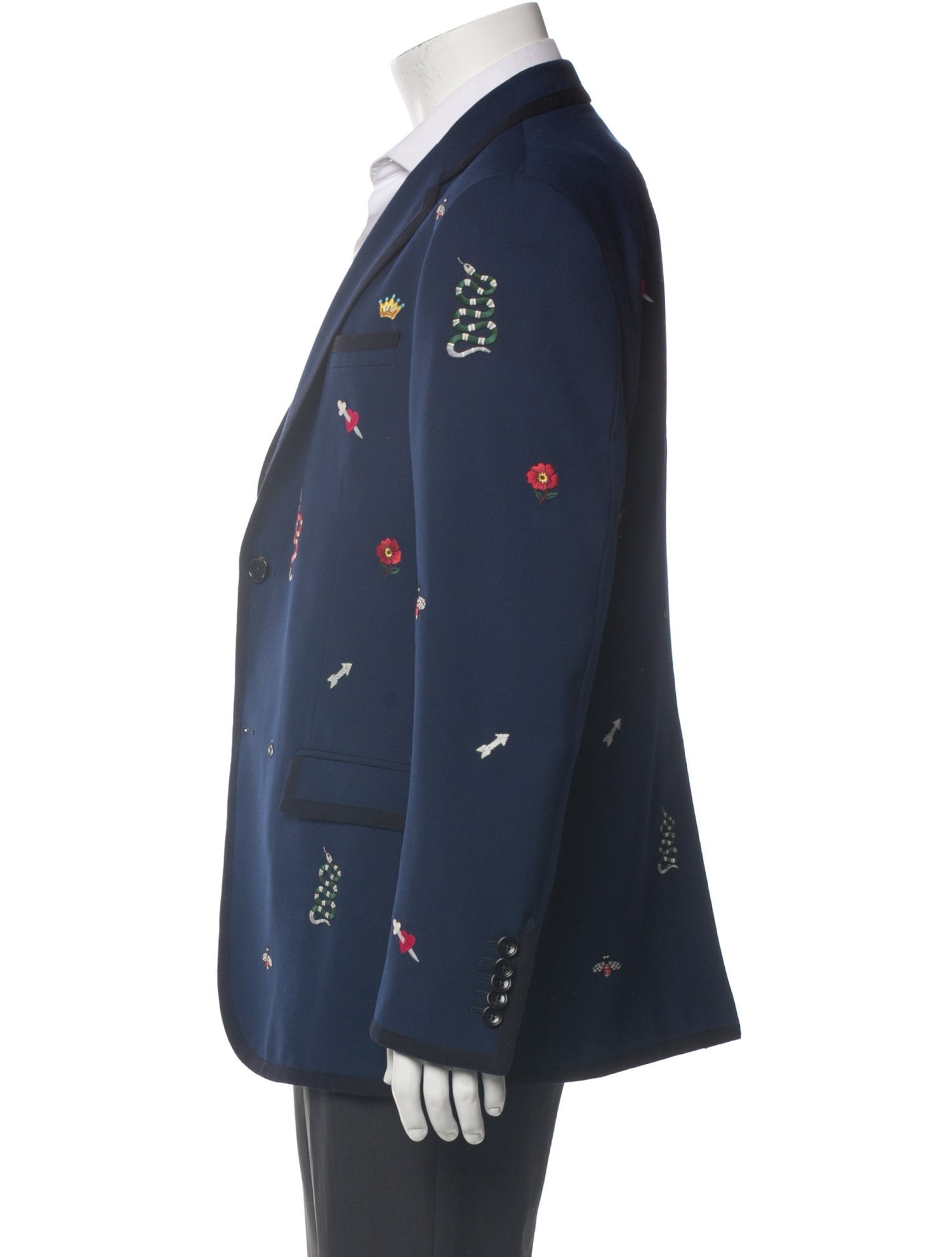 Gucci Kingsnake Wool Blazer