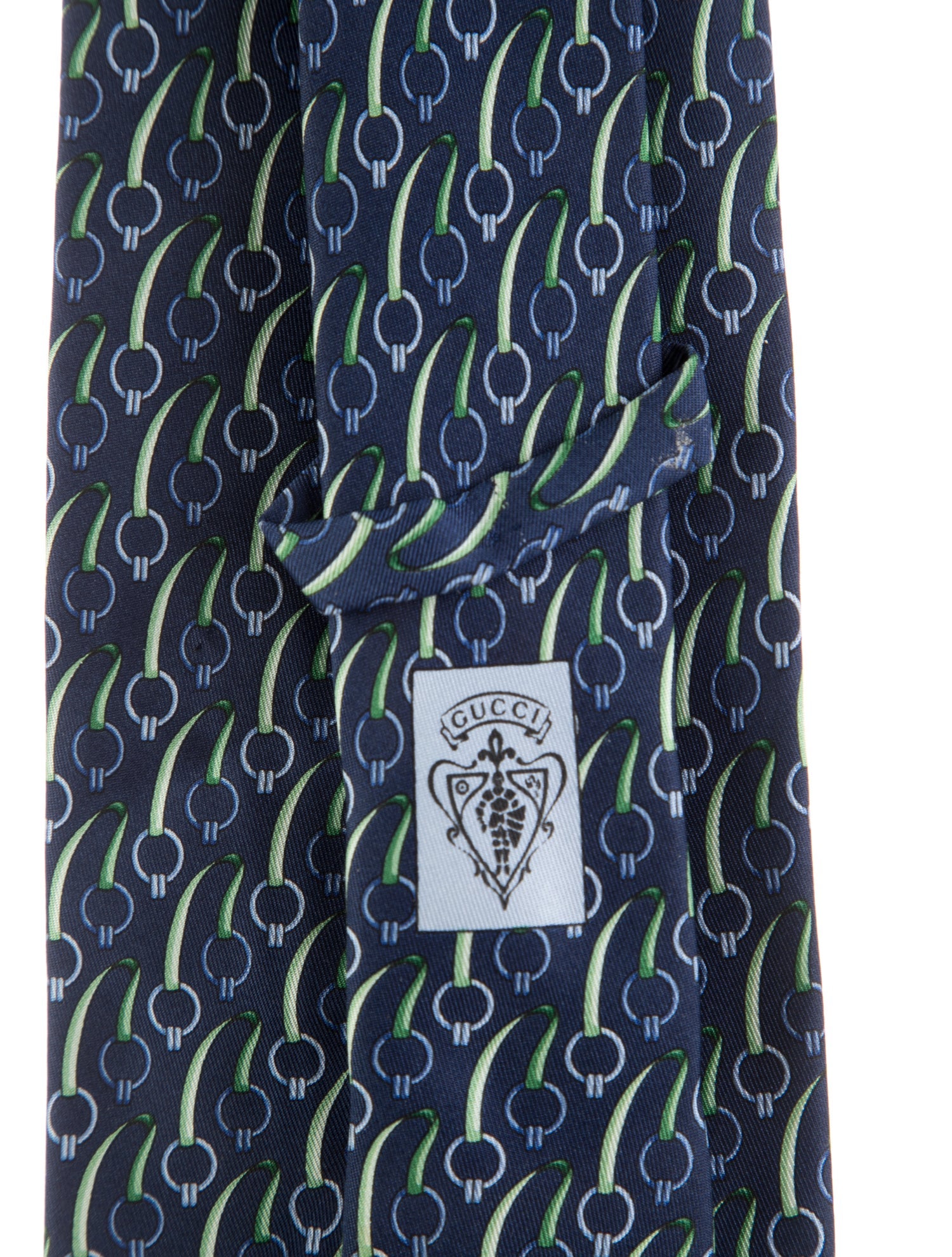 Gucci Pattern Print Silk Tie