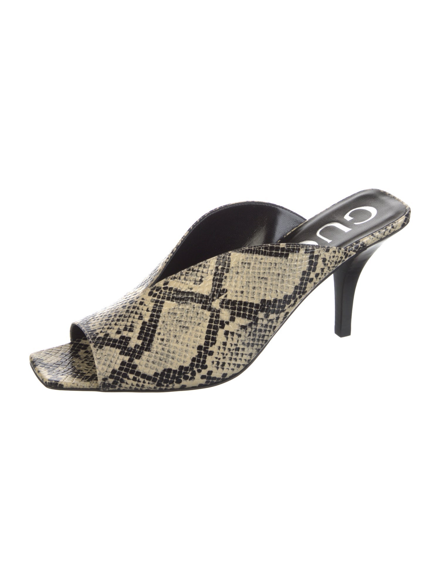 Gucci Python Animal Print Slides