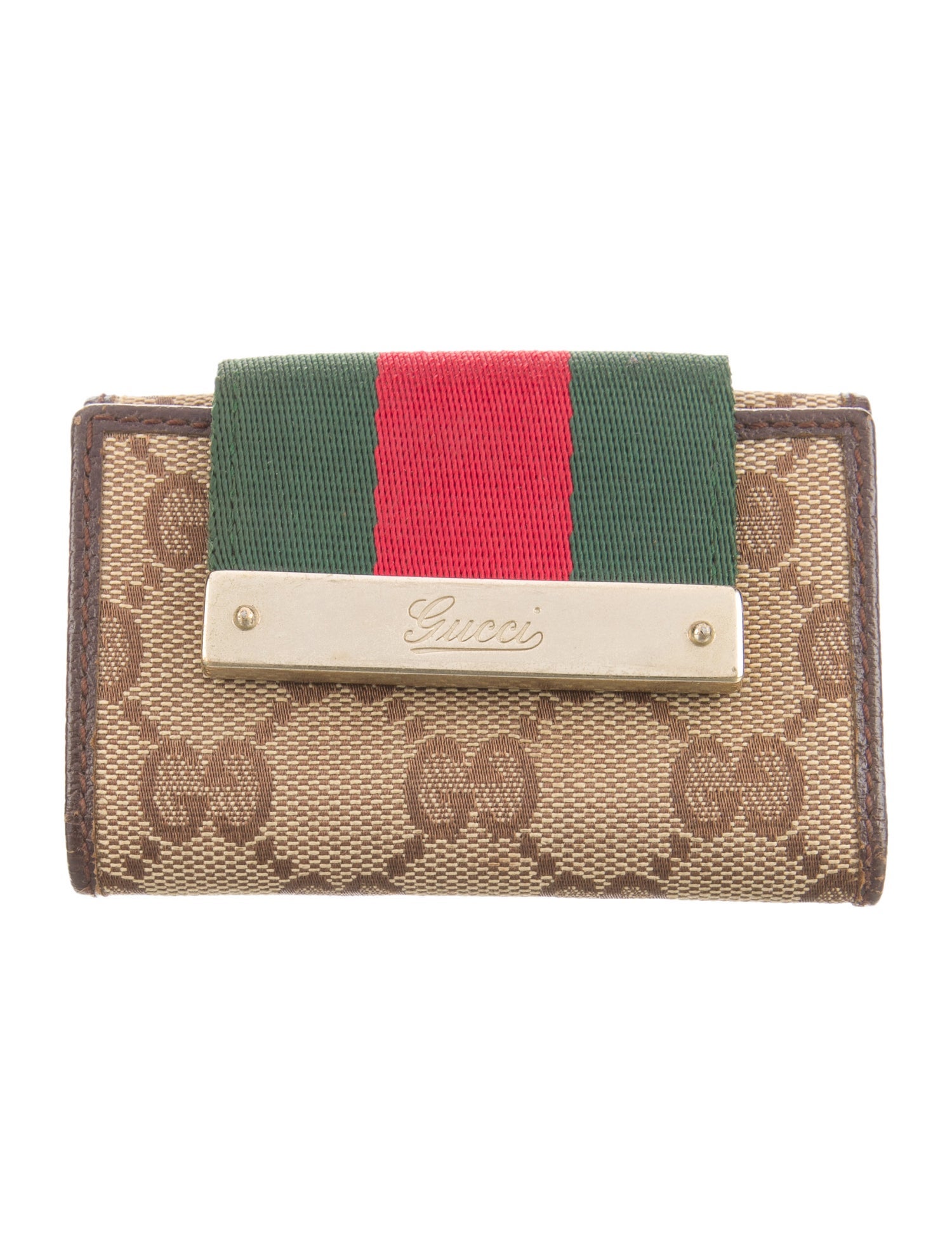 Gucci GG Canvas Keychain Wallet