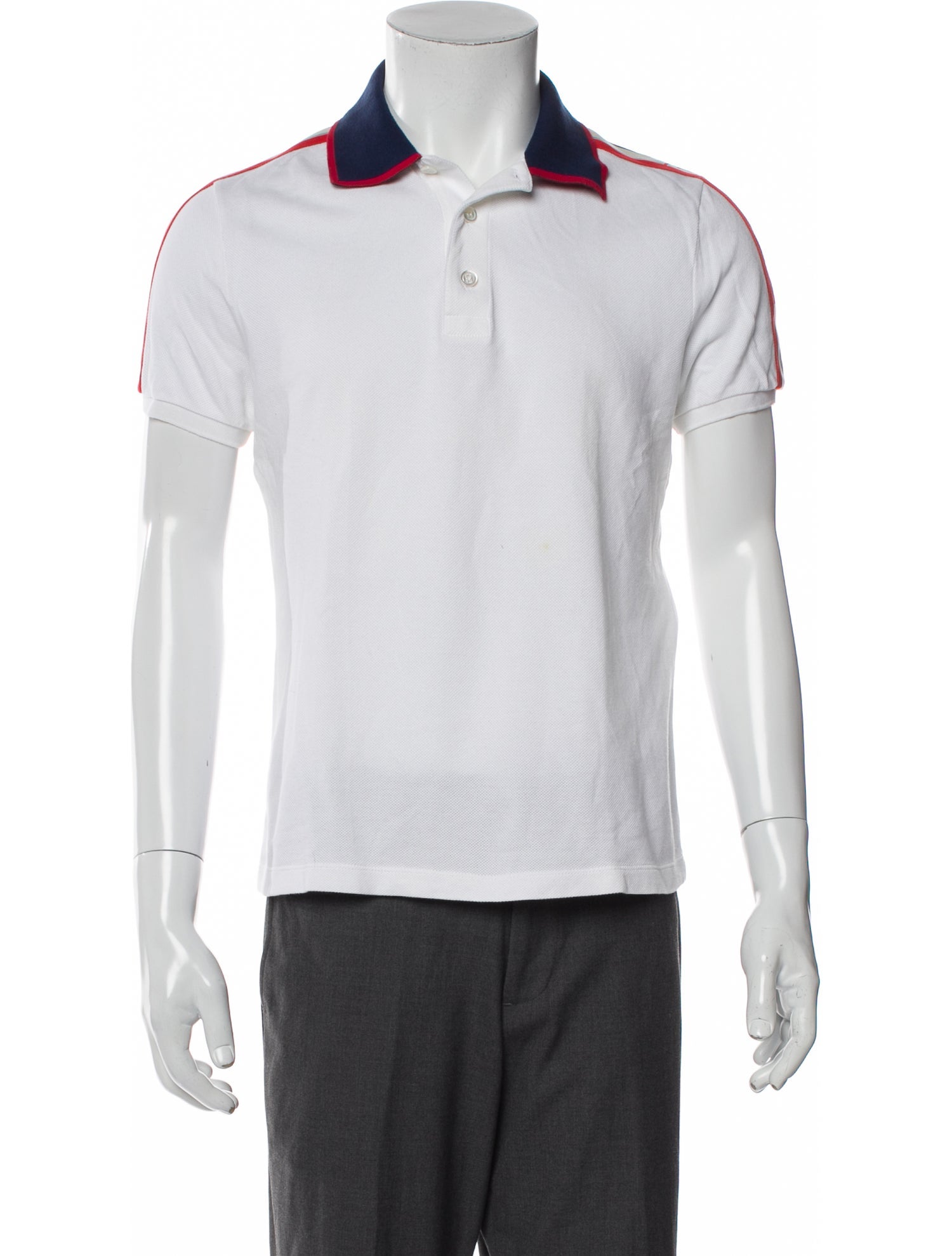 Gucci Sylvie Web Accent Crew Neck Polo Shirt