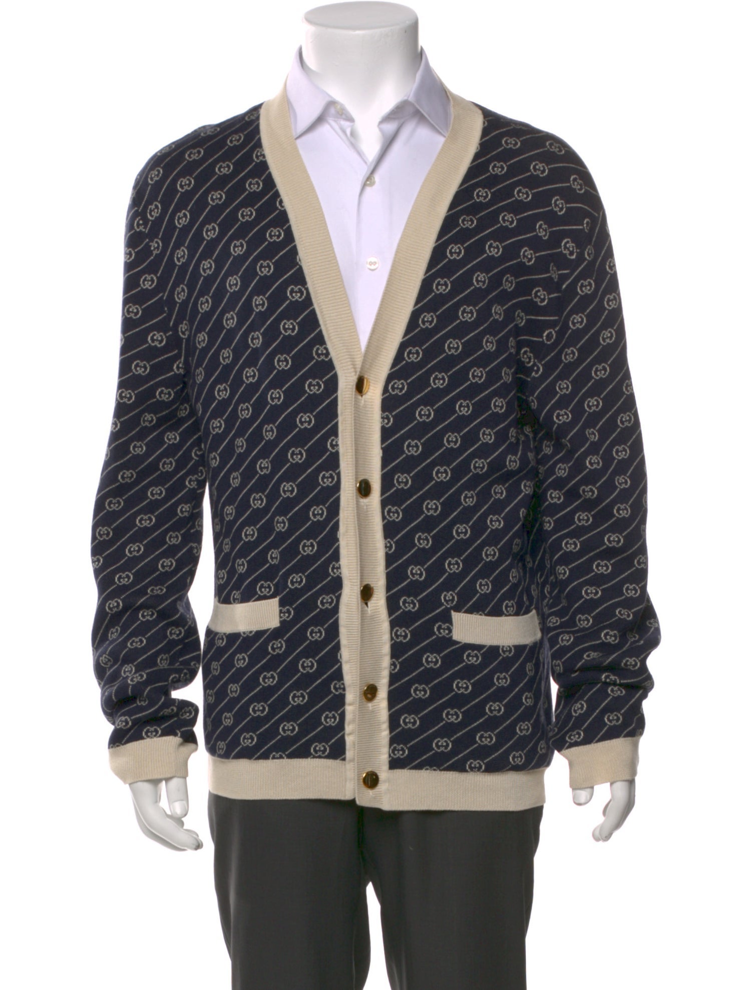 Gucci 2022 GG Logo Cardigan