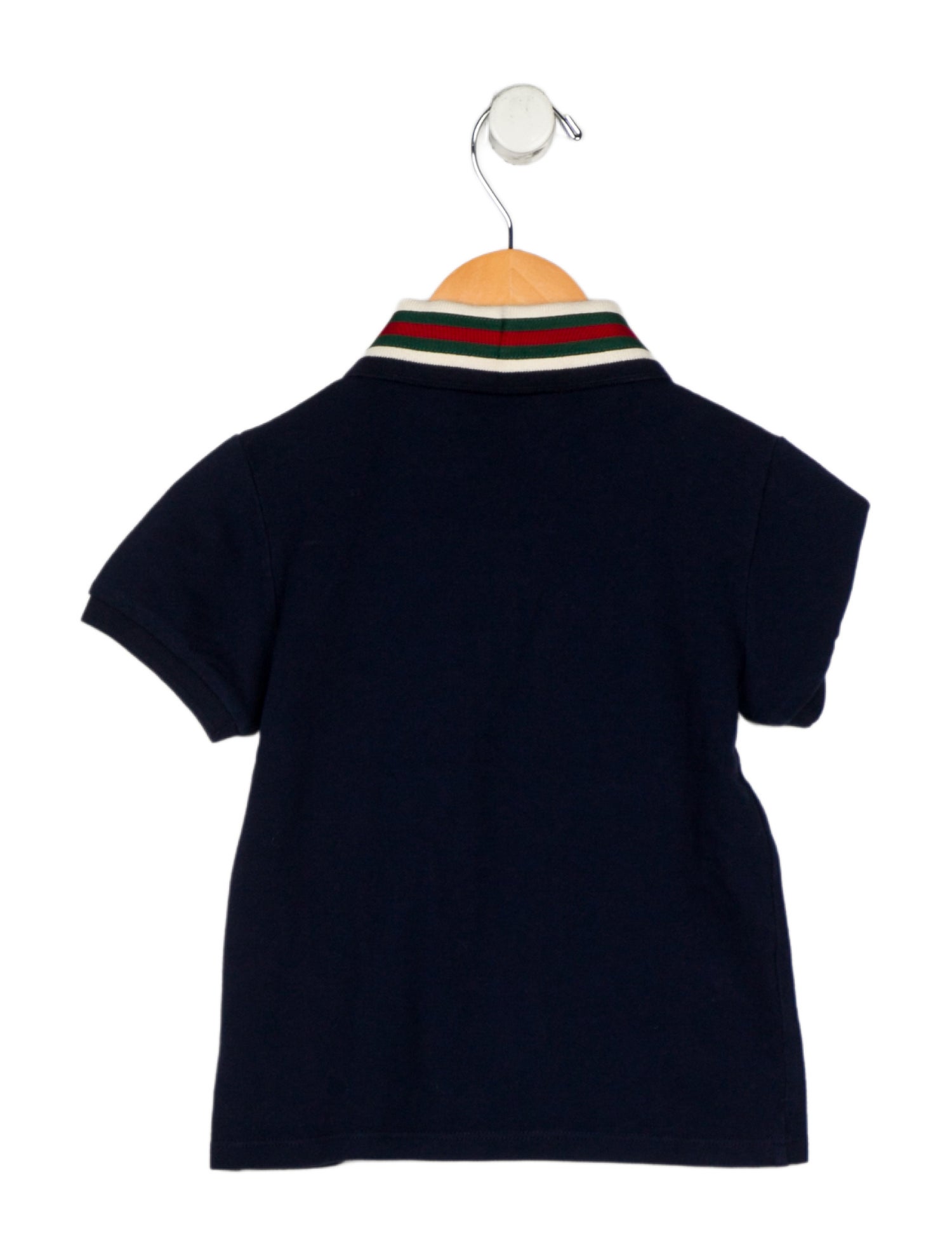 Gucci Blue patterned short sleeve shirt with collar