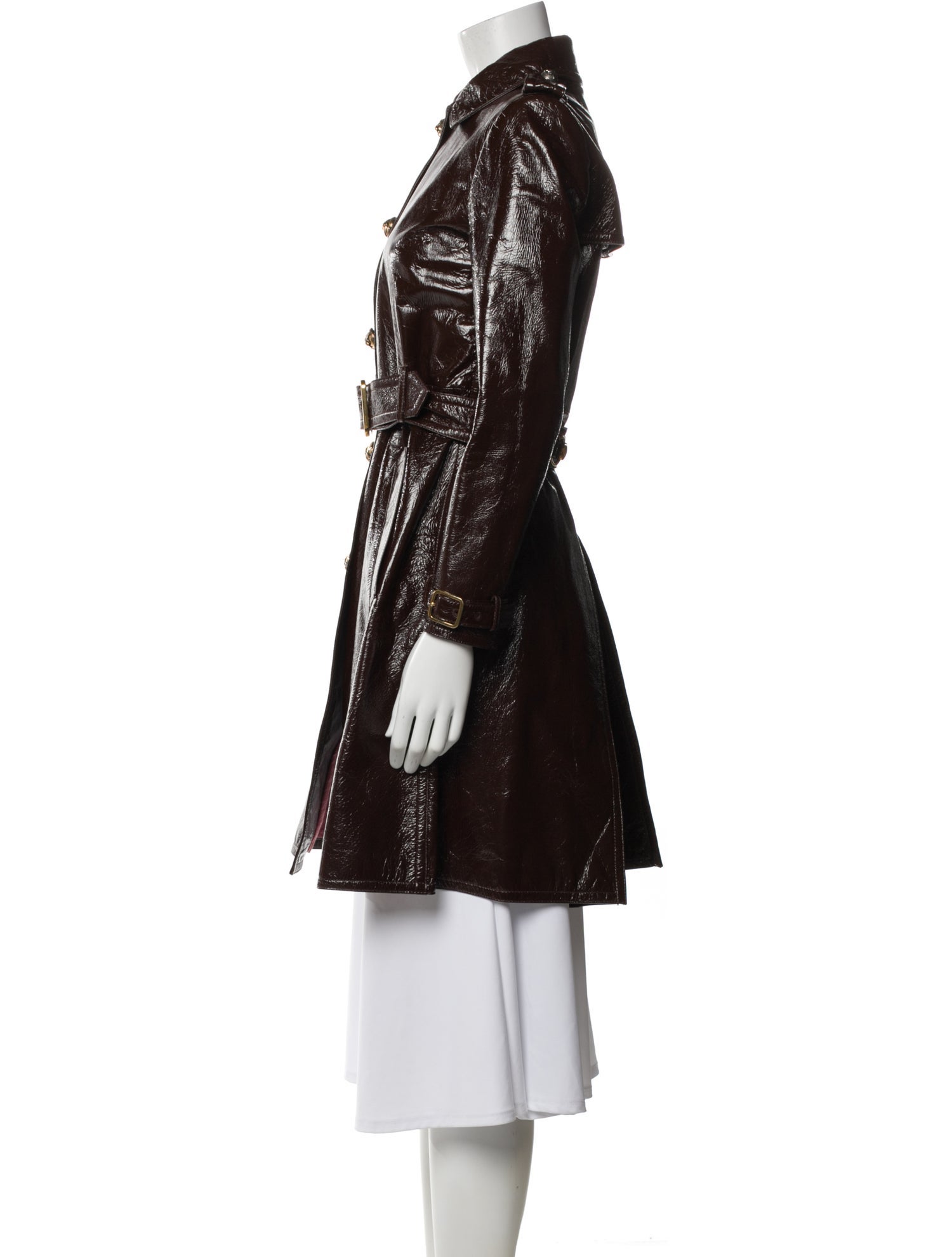 Gucci Lamb Leather Trench Coat