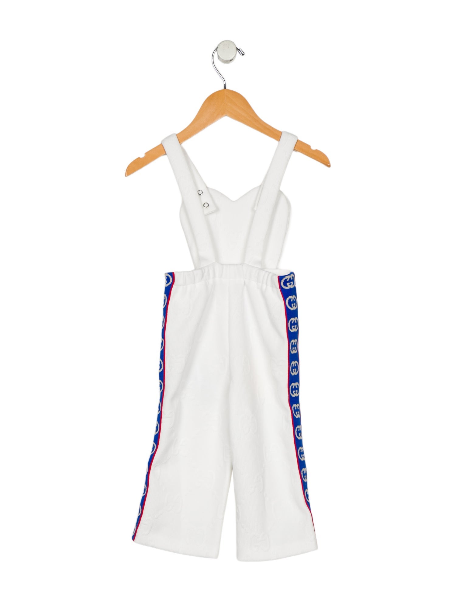 Gucci kids white one piece dry clean only size 0-24 months w/Tags