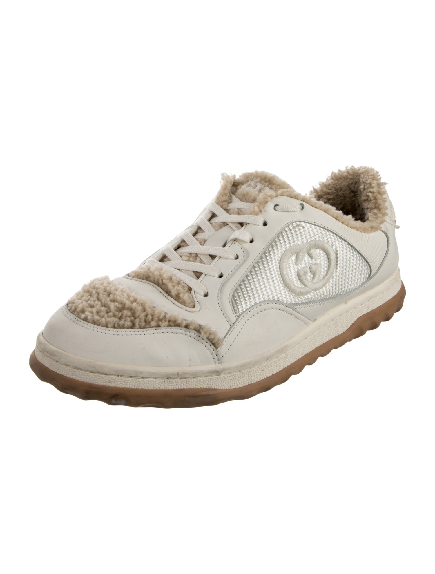 Gucci Interlocking G Logo Leather Sneakers