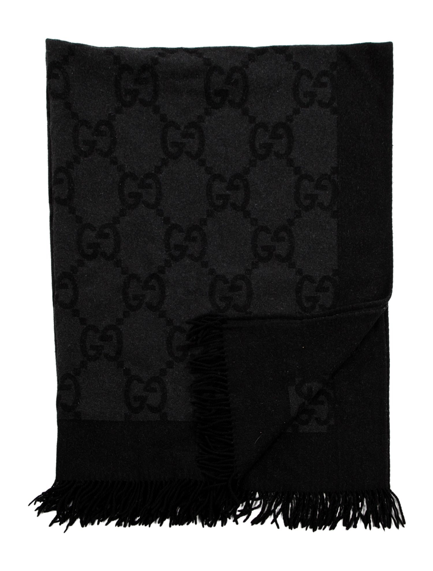 Gucci Wool-Blend Jumbo GG Throw Blanket