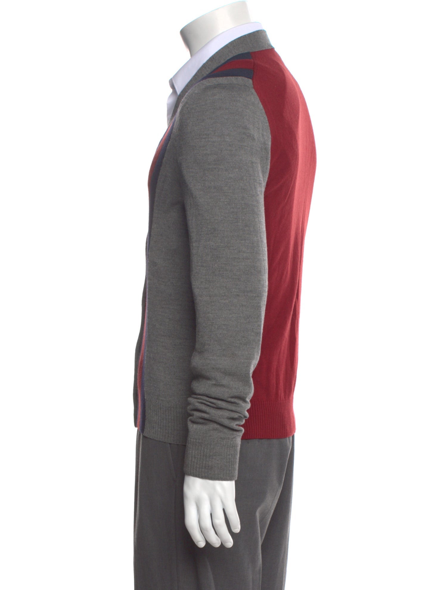 Gucci Web Accent Wool Cardigan