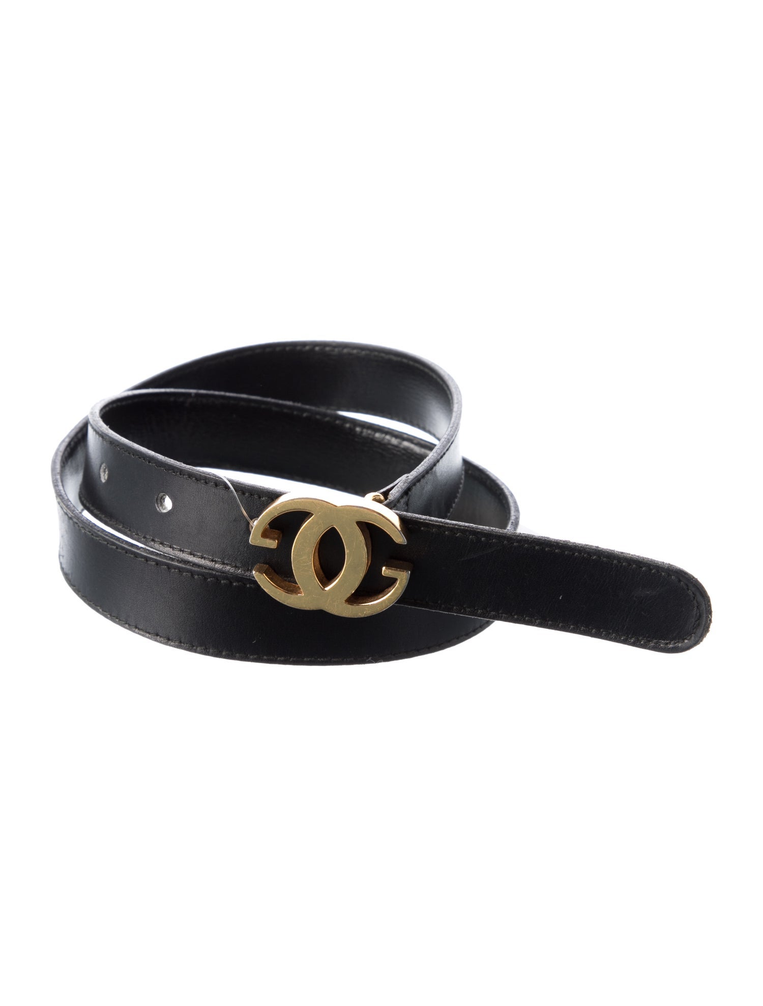Gucci Vintage Skinny Leather Belt Belt