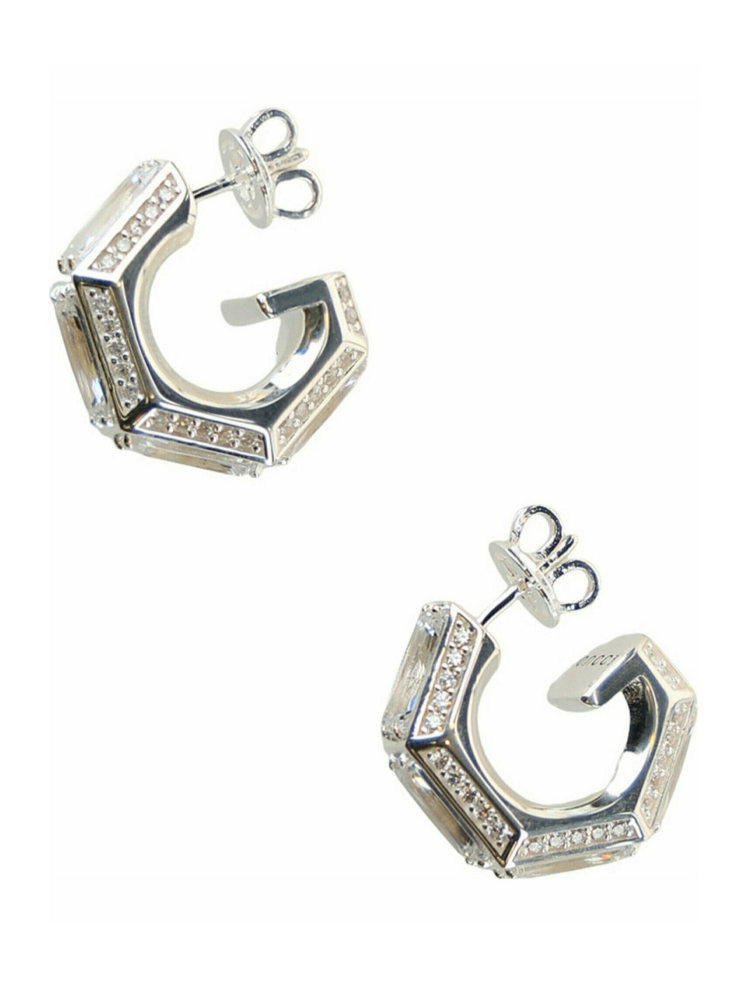 Gucci Sterling Silver Hoop Earrings