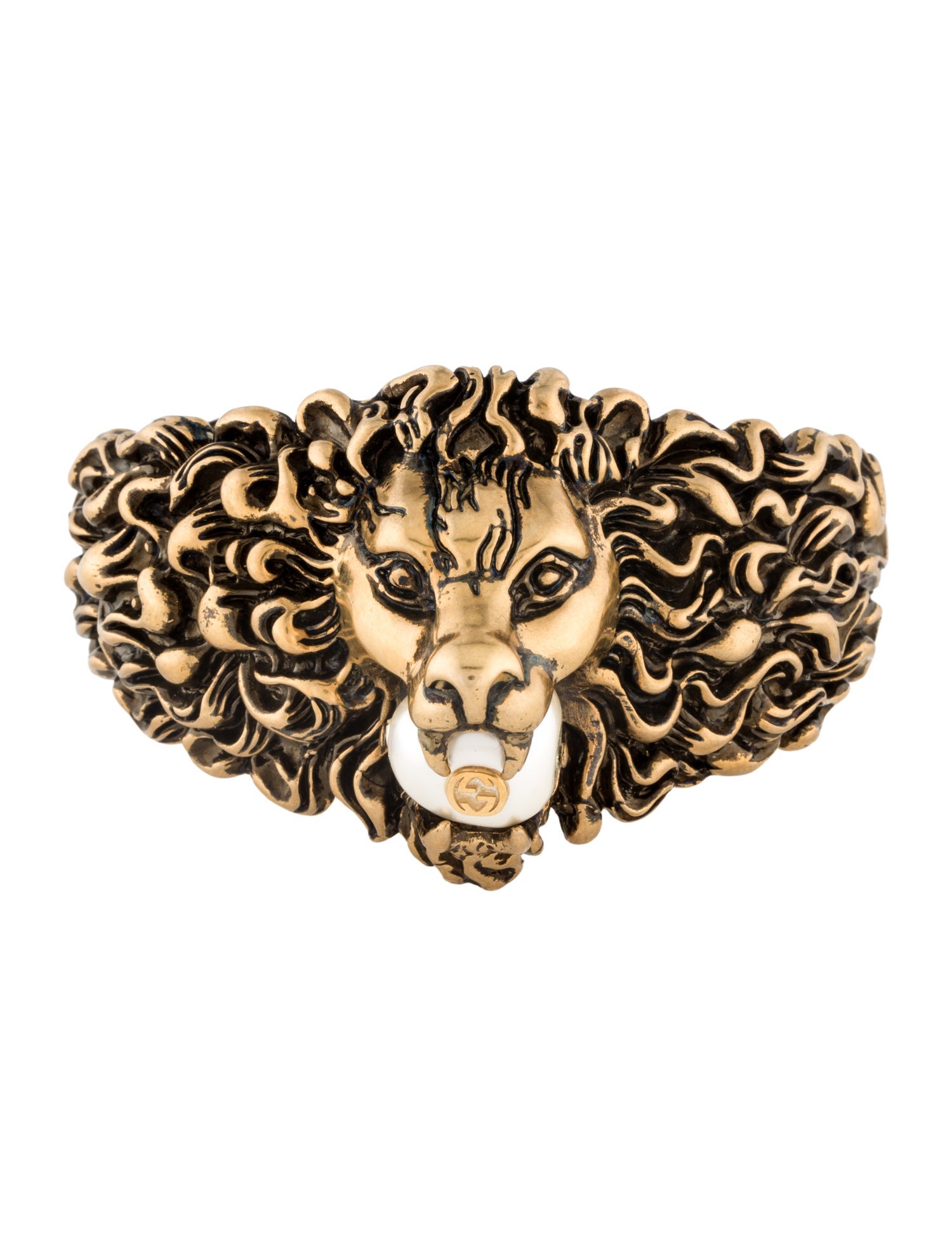 Gucci Lion Head Cuff Bracelet