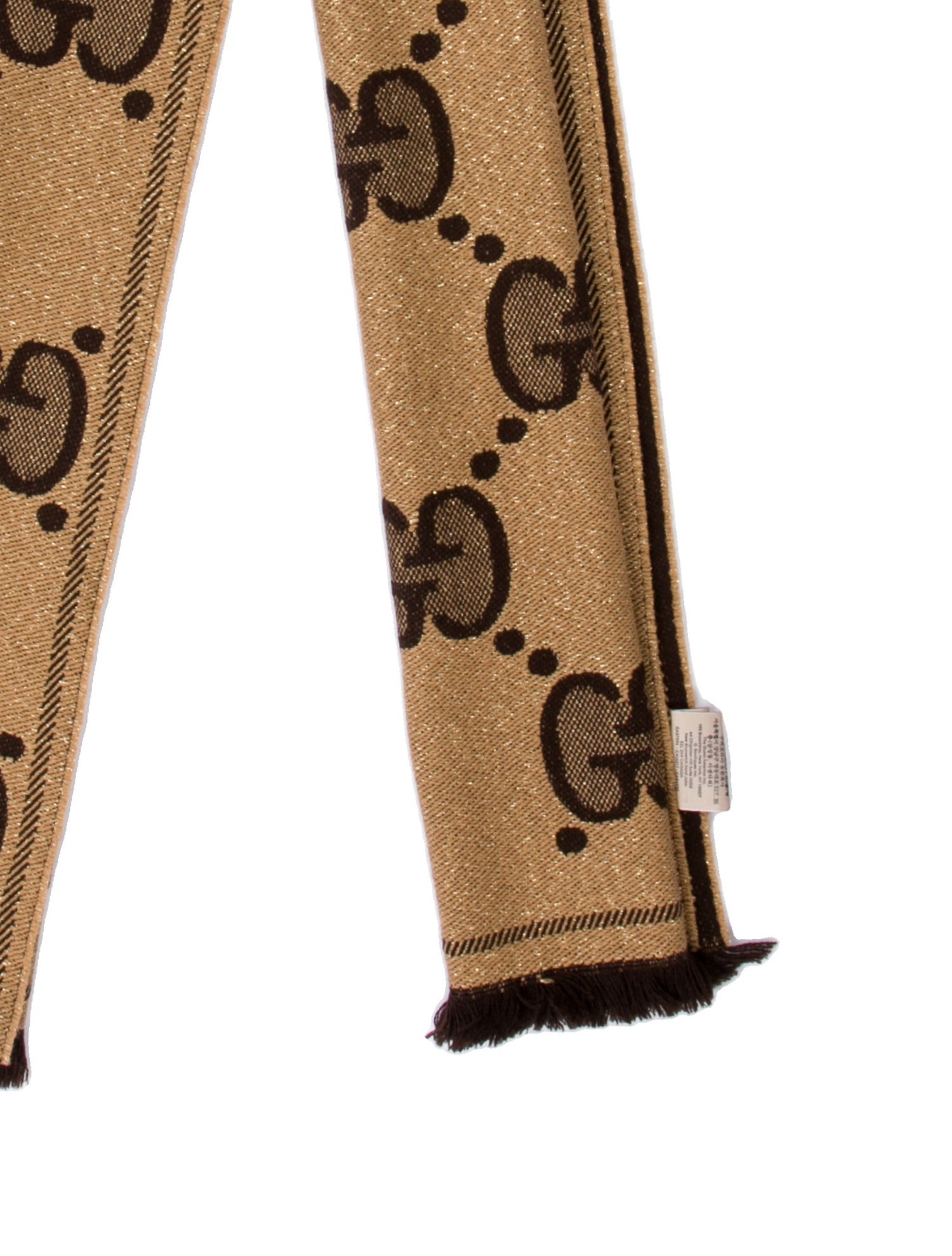 Gucci Wool GG Logo Scarf