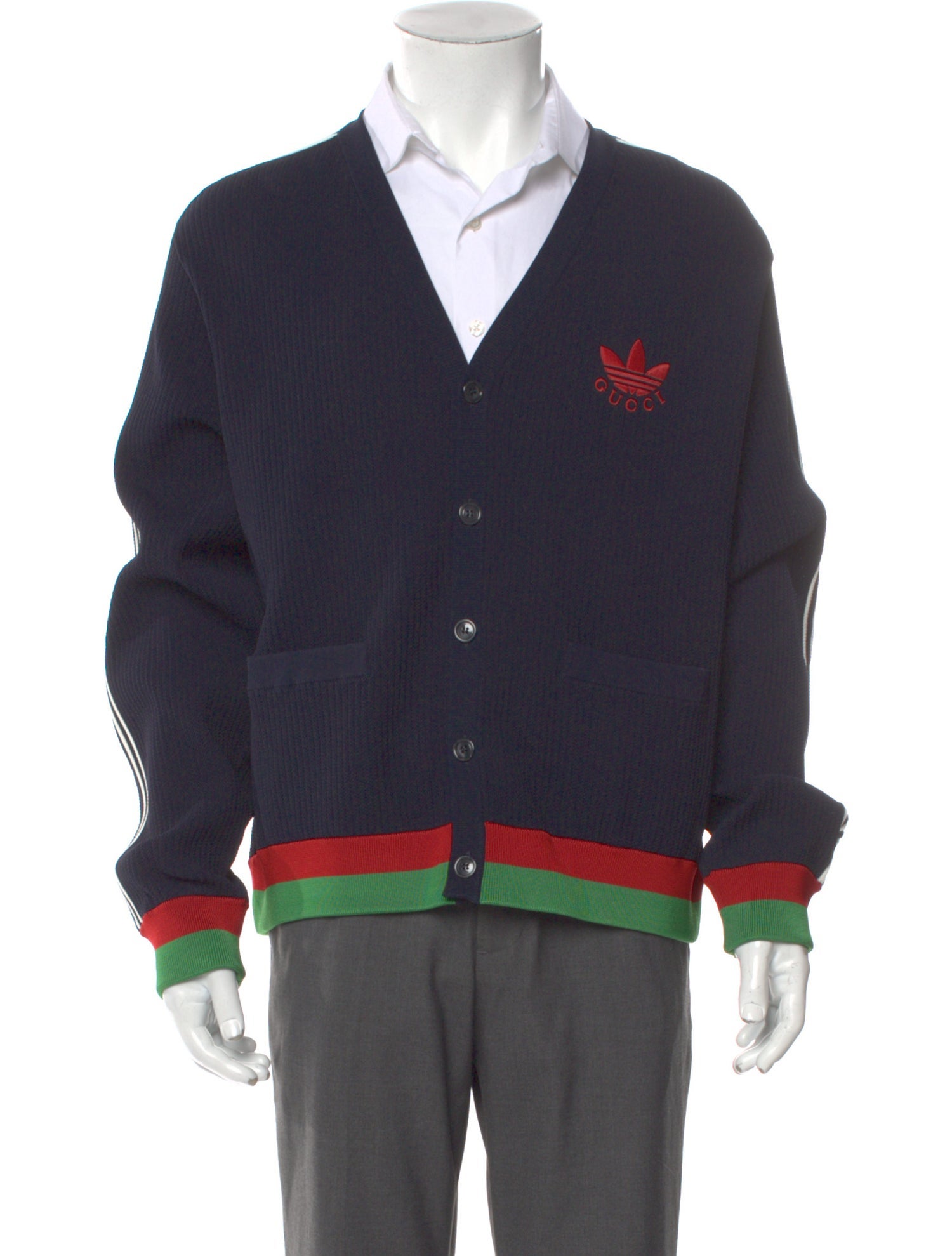 Gucci x Adidas 2022 Web Accent Cardigan w/ Tags