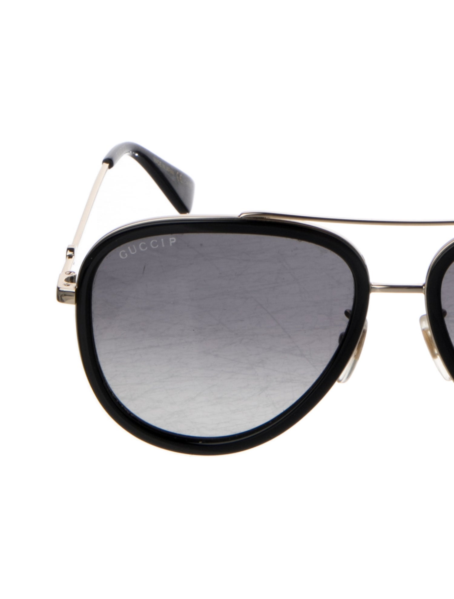 Gucci Interlocking G Logo Aviator Sunglasses