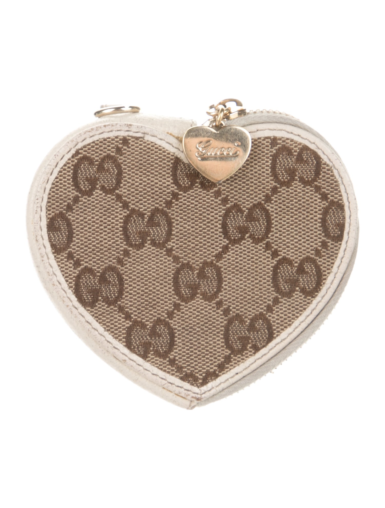Gucci GG Heart Shaped Coin Purse