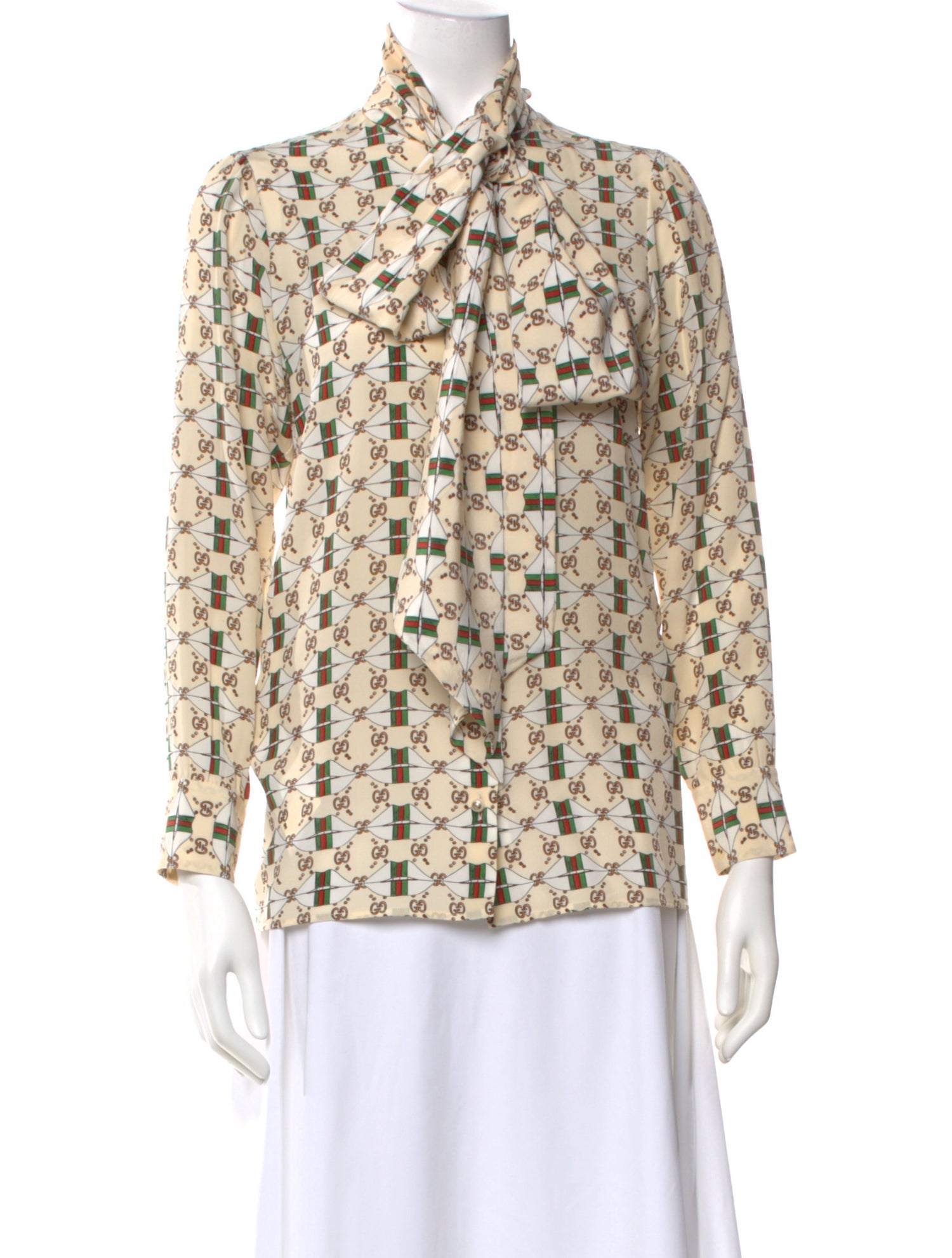 Gucci Silk Patterned Blouse