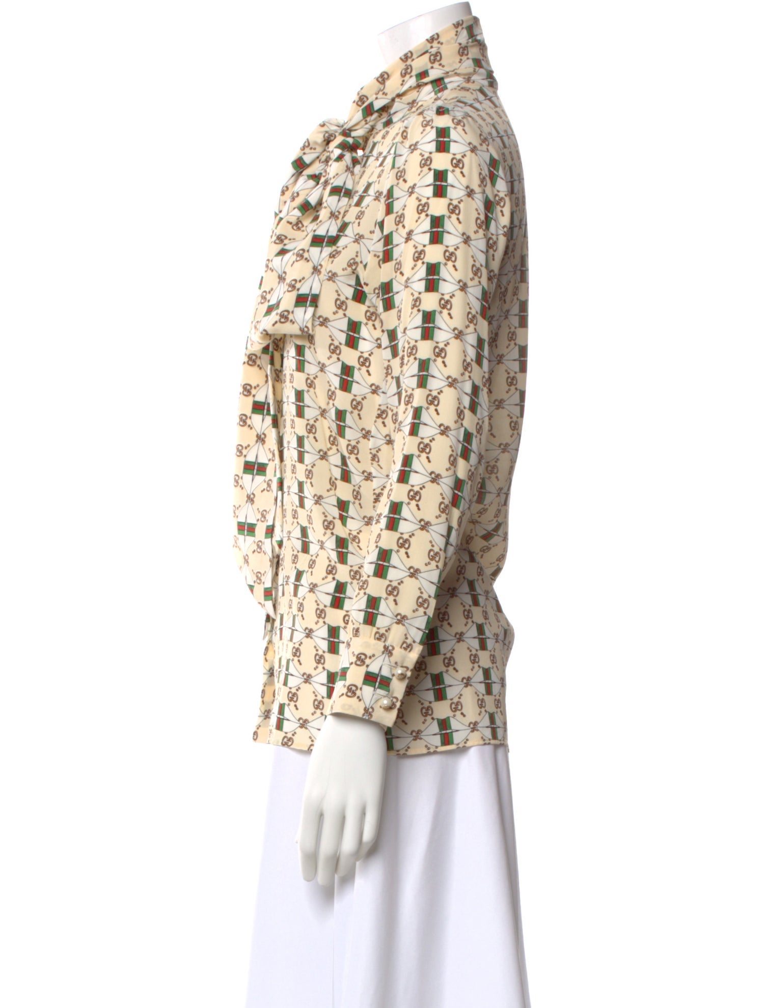 Gucci Silk Patterned Blouse