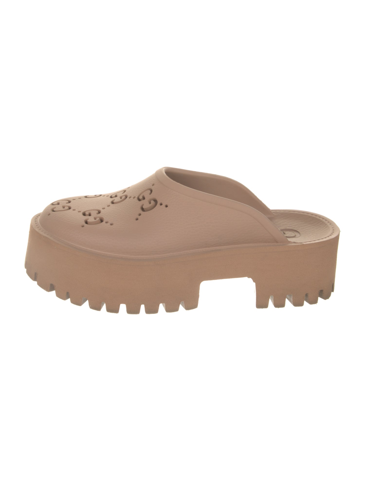 Gucci Rubber Lasercut Accents Slides