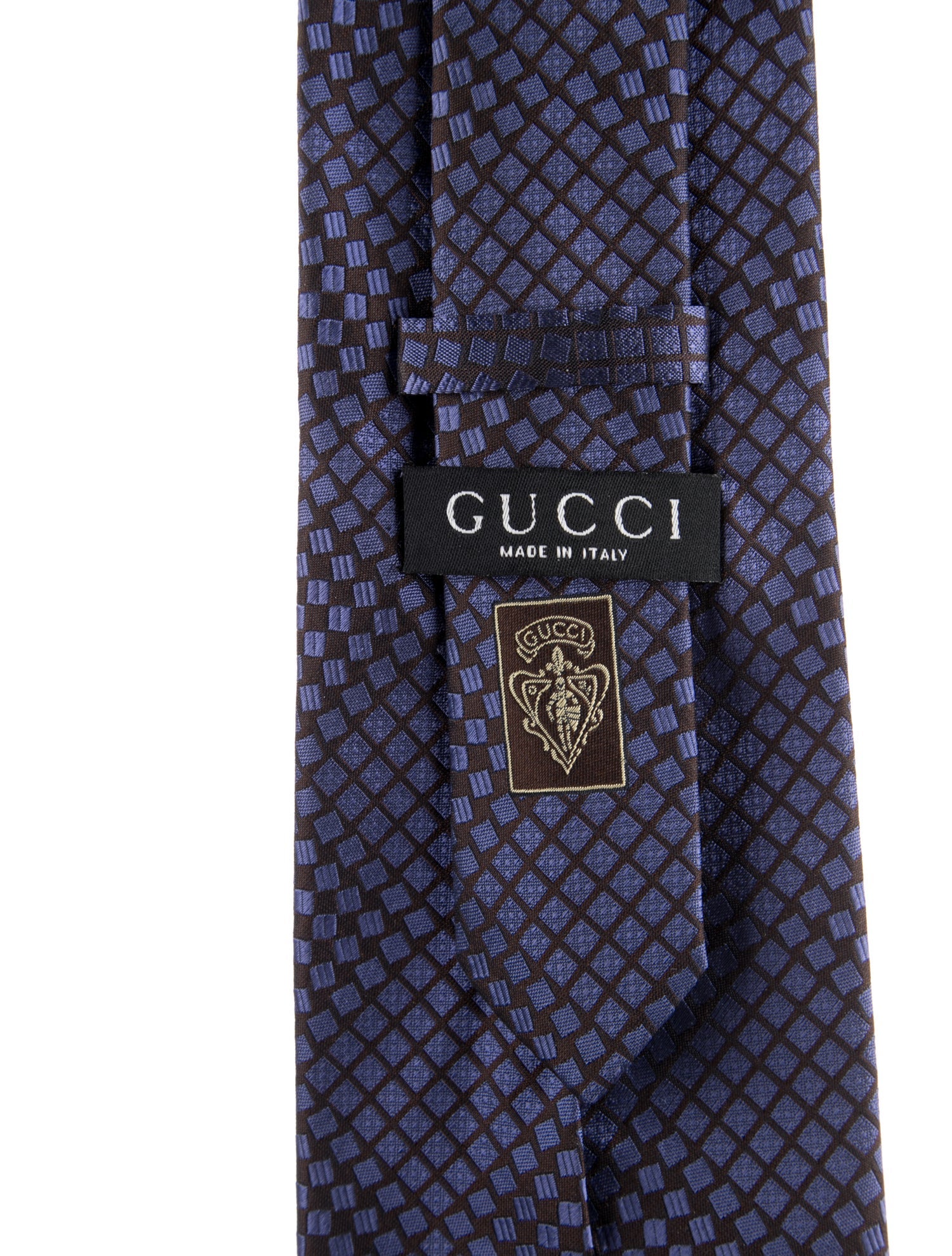 Gucci Pattern Print Silk Tie