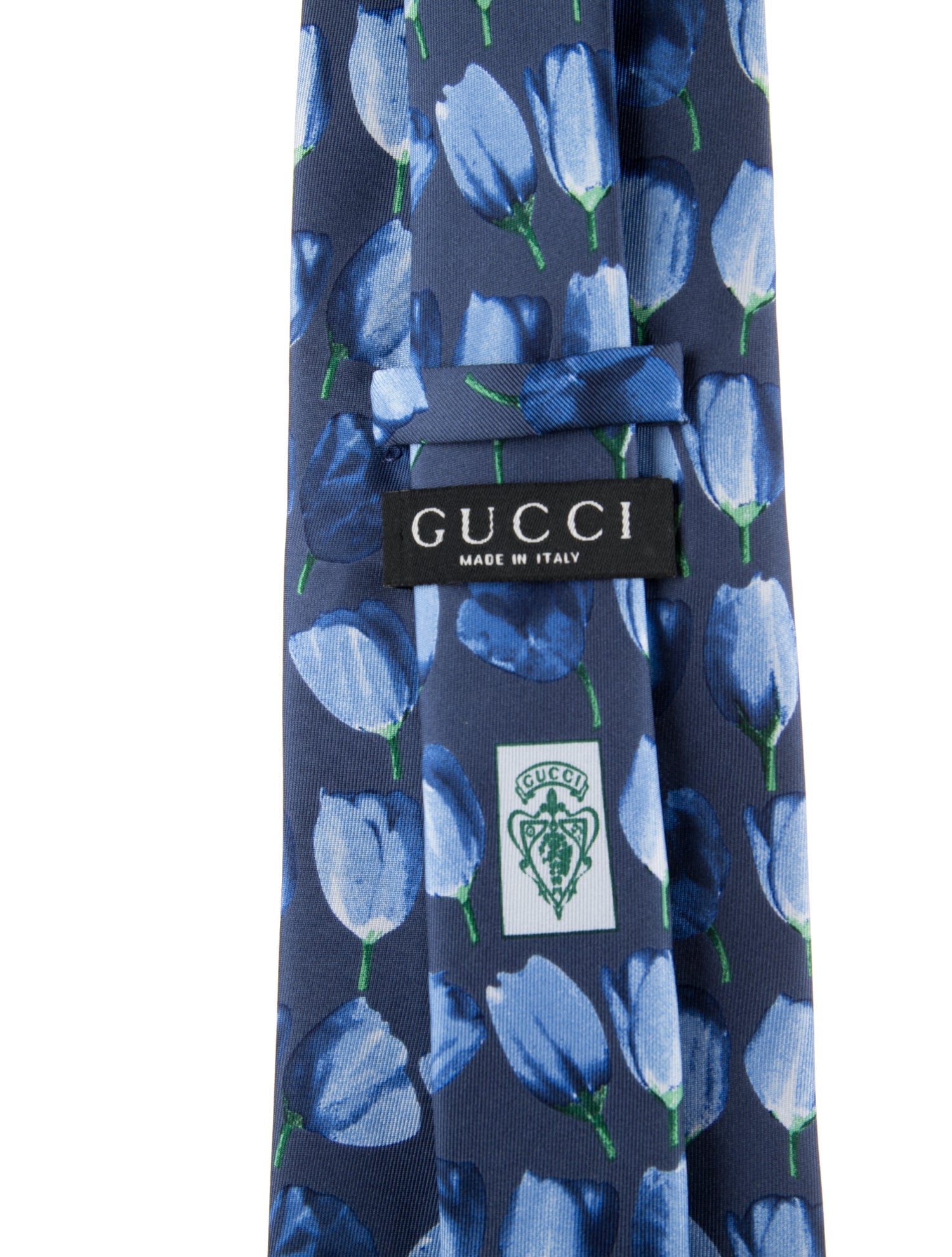 Gucci Pattern Print Silk Tie