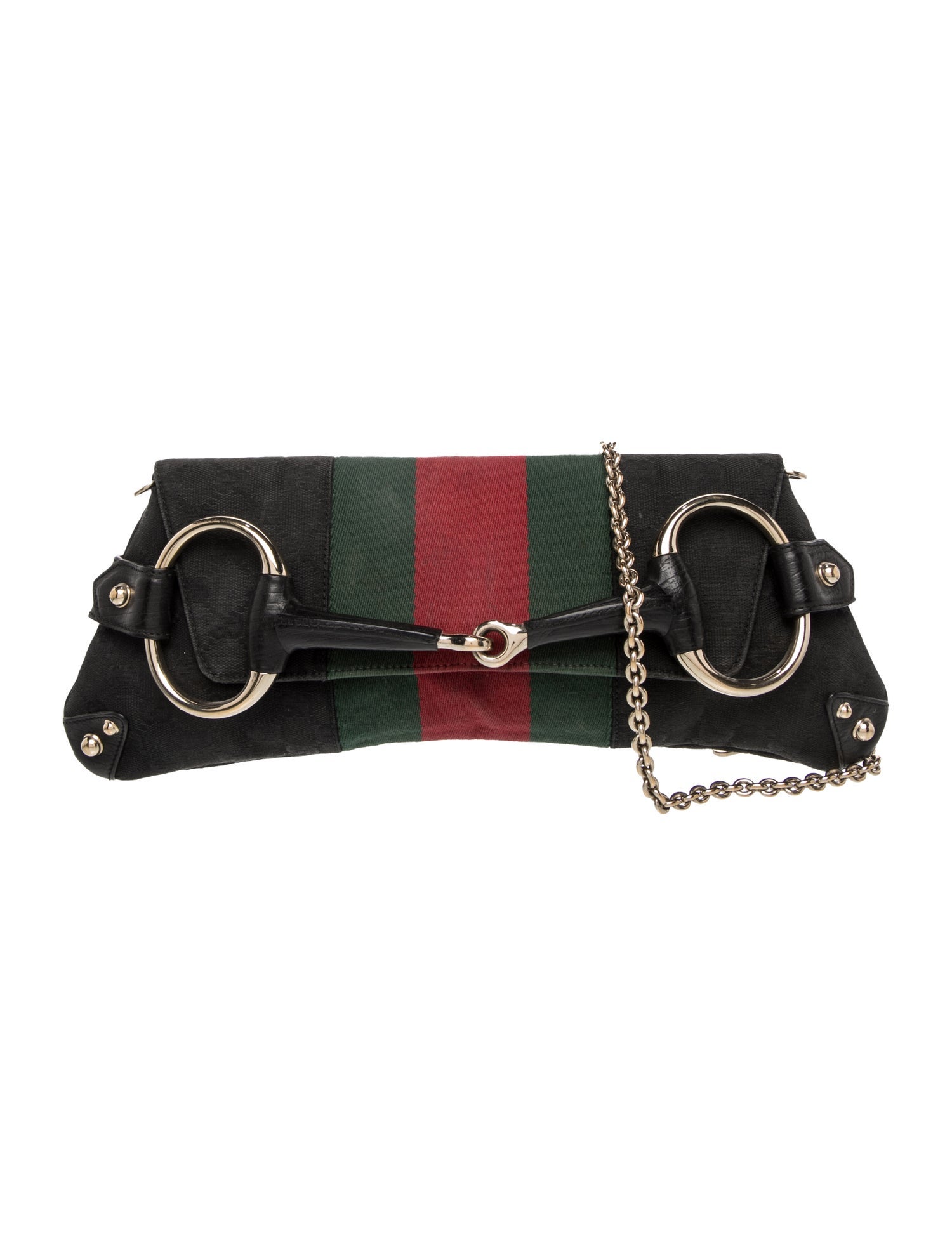 Gucci GG Canvas Horsebit Chain Medium