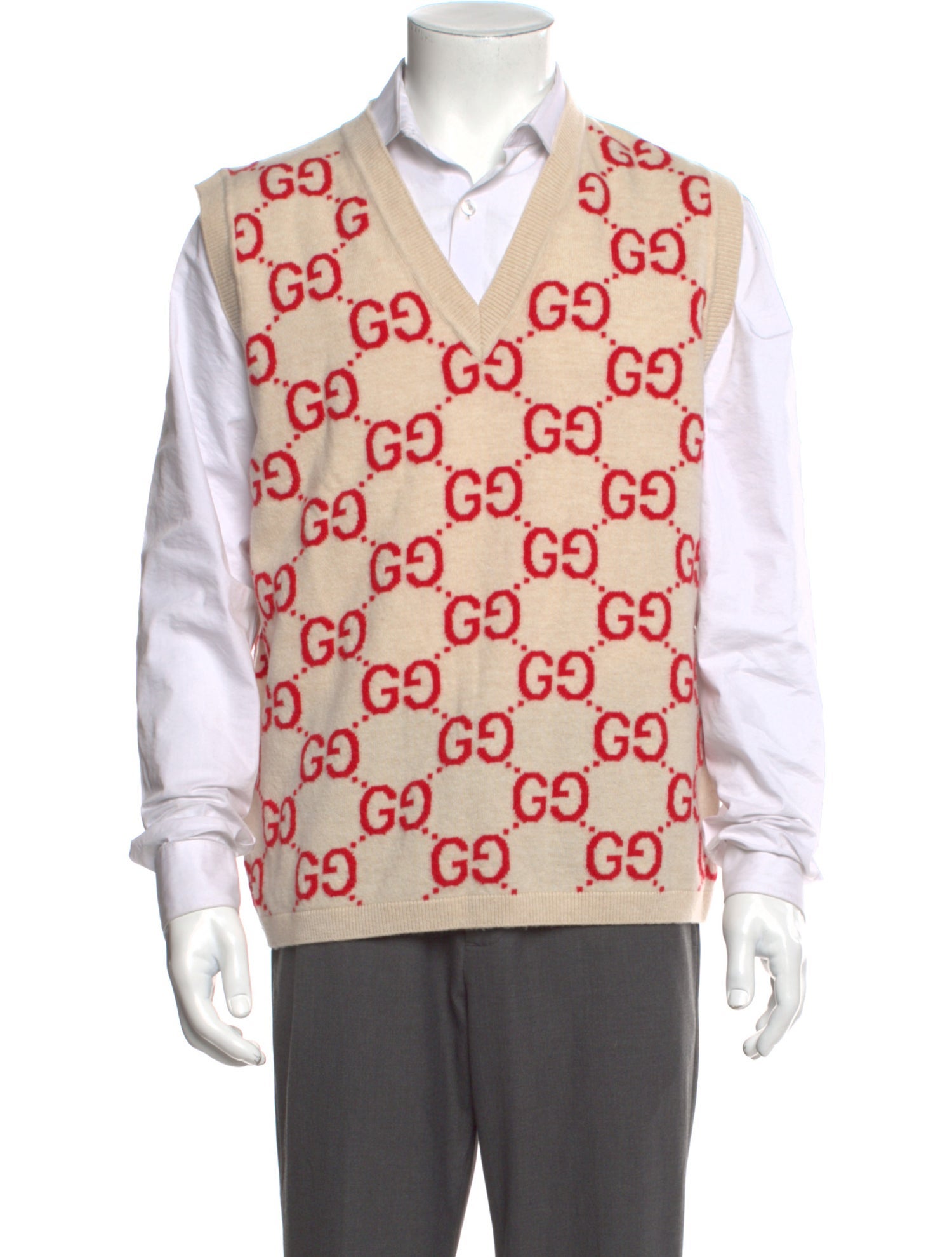 Gucci GG Logo Wool Sweater Vest