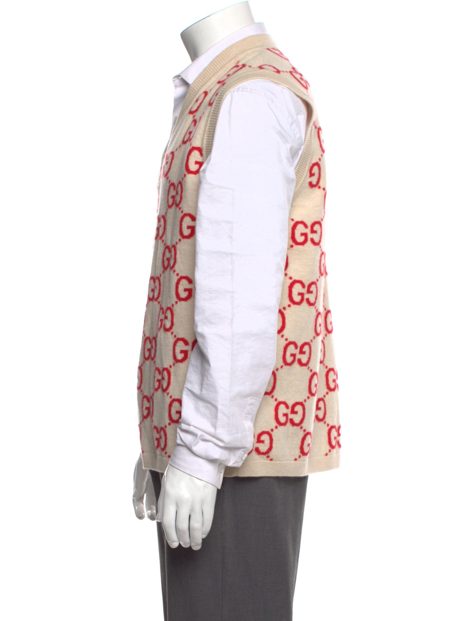 Gucci GG Logo Wool Sweater Vest