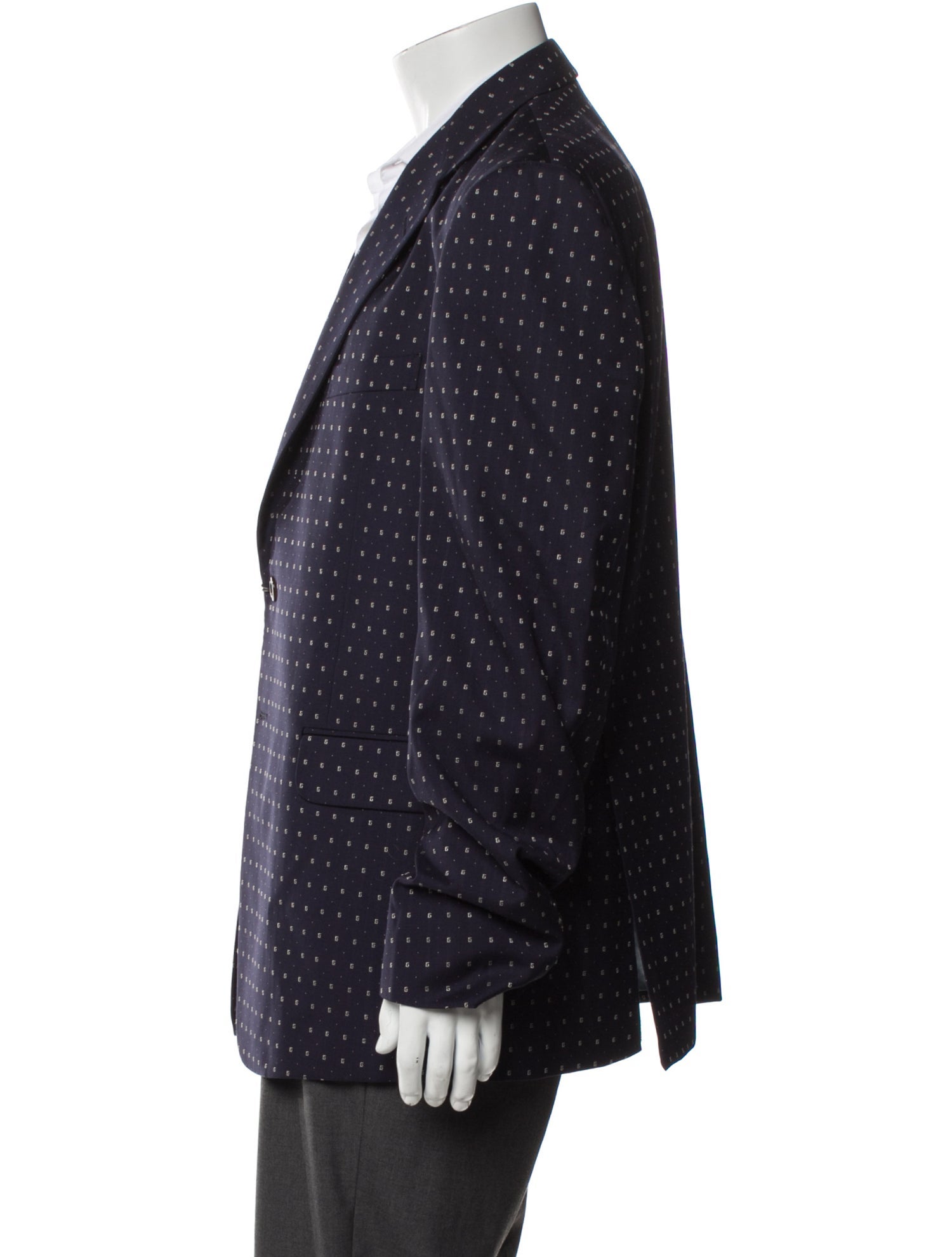 Gucci GG Logo Wool Suit w/ Tags