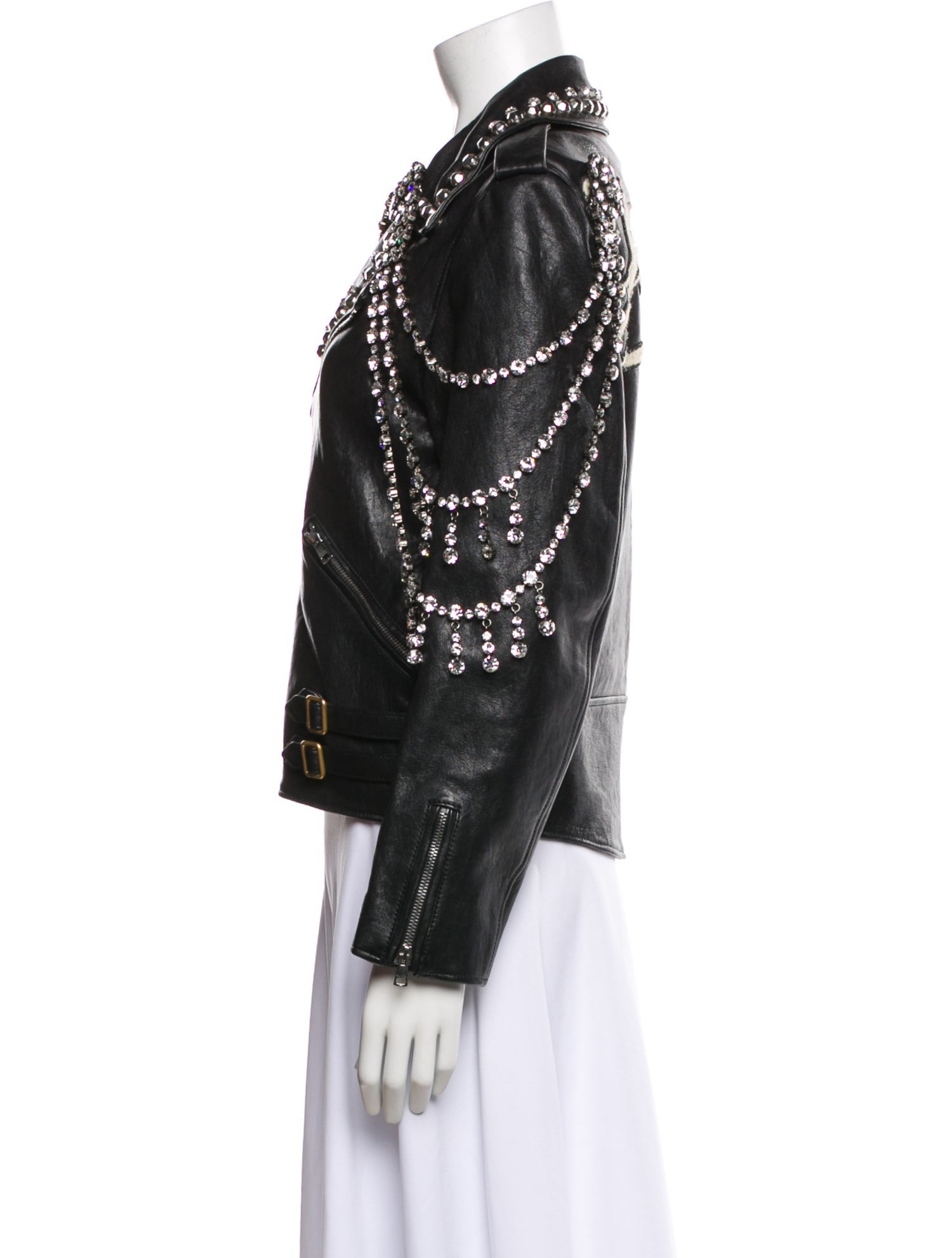 Gucci x MLB Leather Biker Jacket