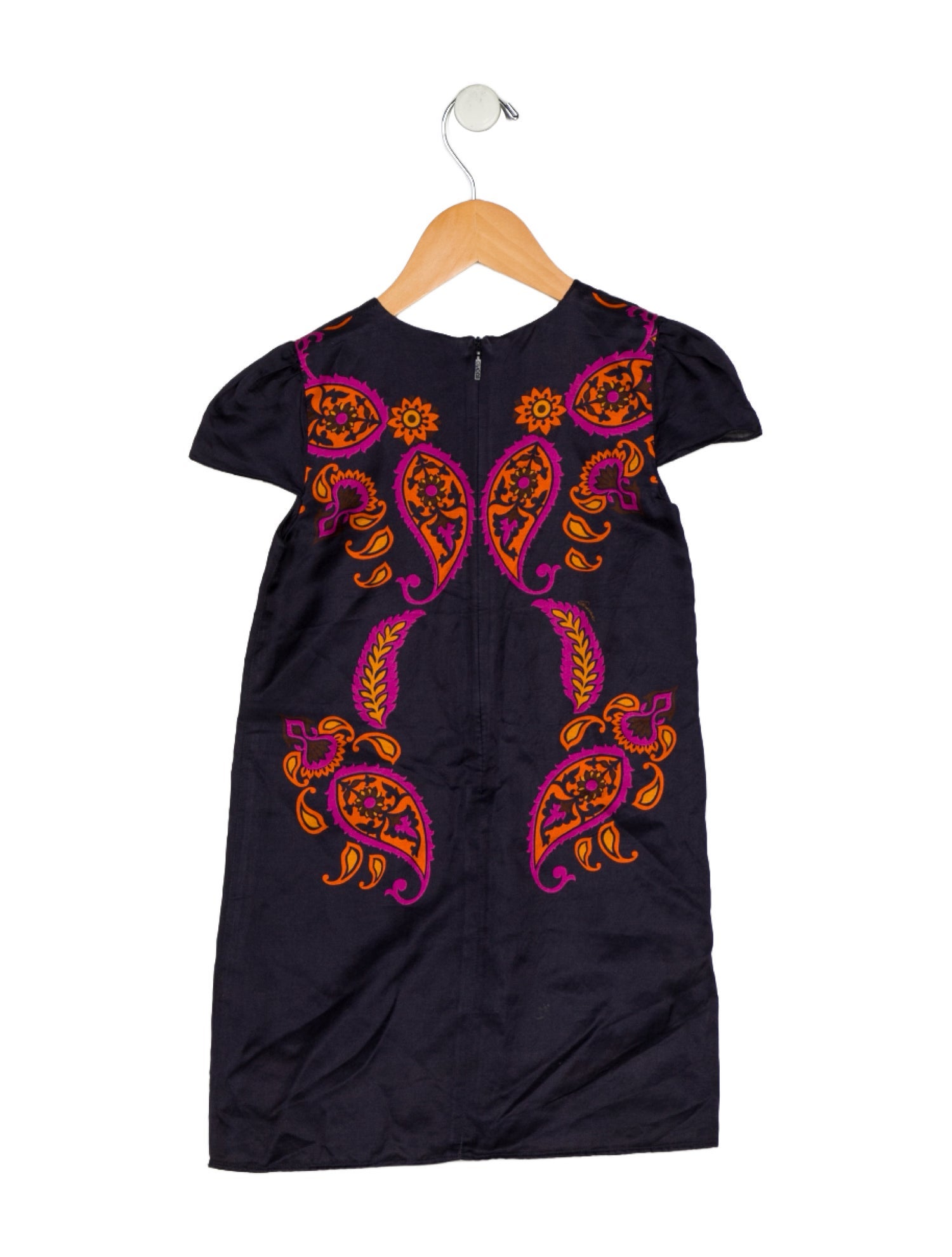 Gucci Purple and orange patterned sleeveless dress