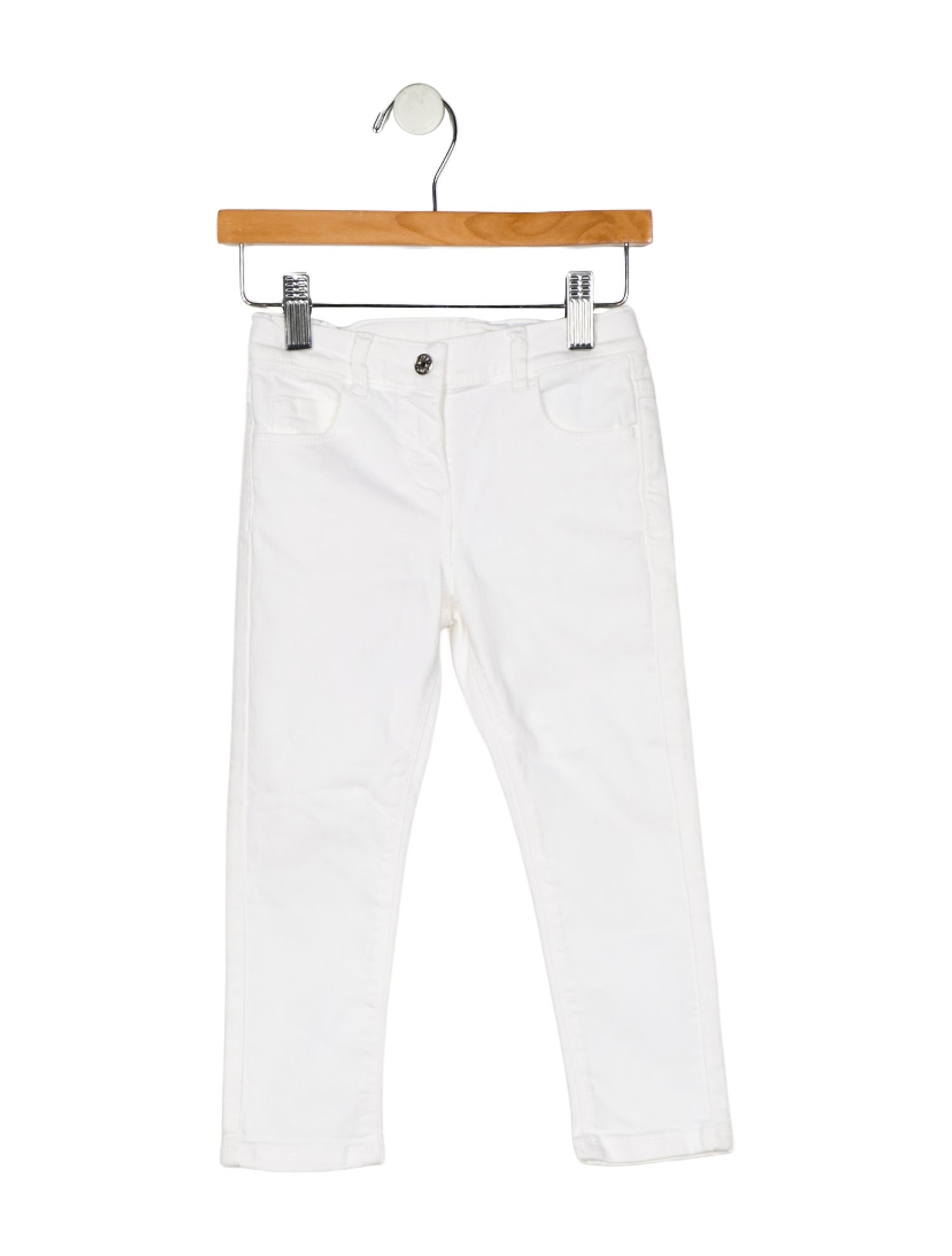Gucci Cotton neutral pants with zip and button closure