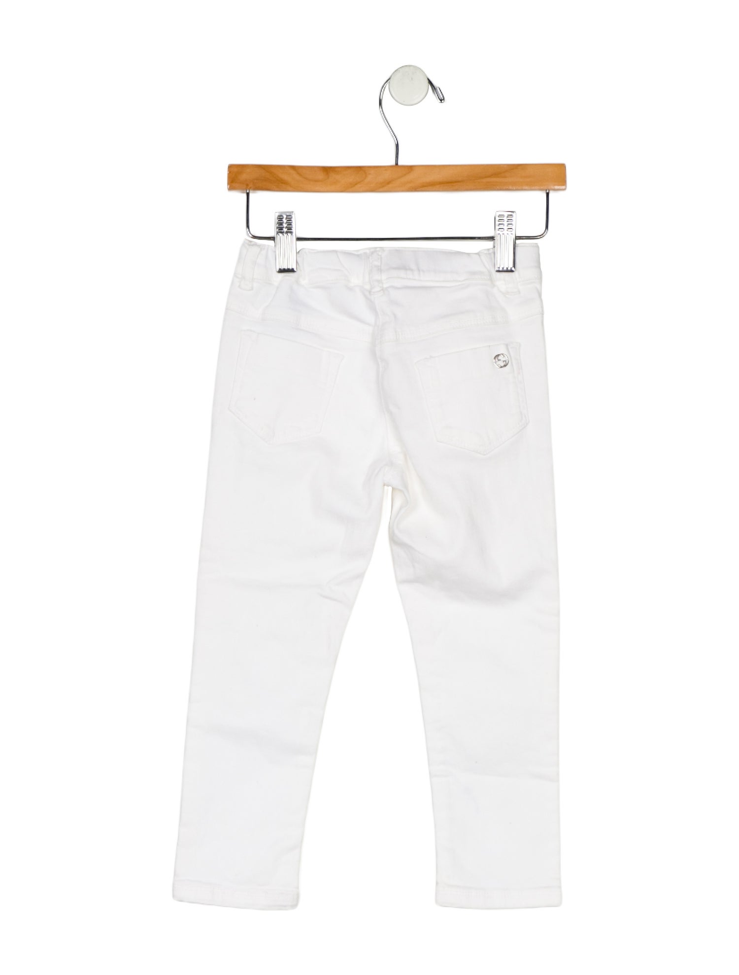 Gucci Cotton neutral pants with zip and button closure