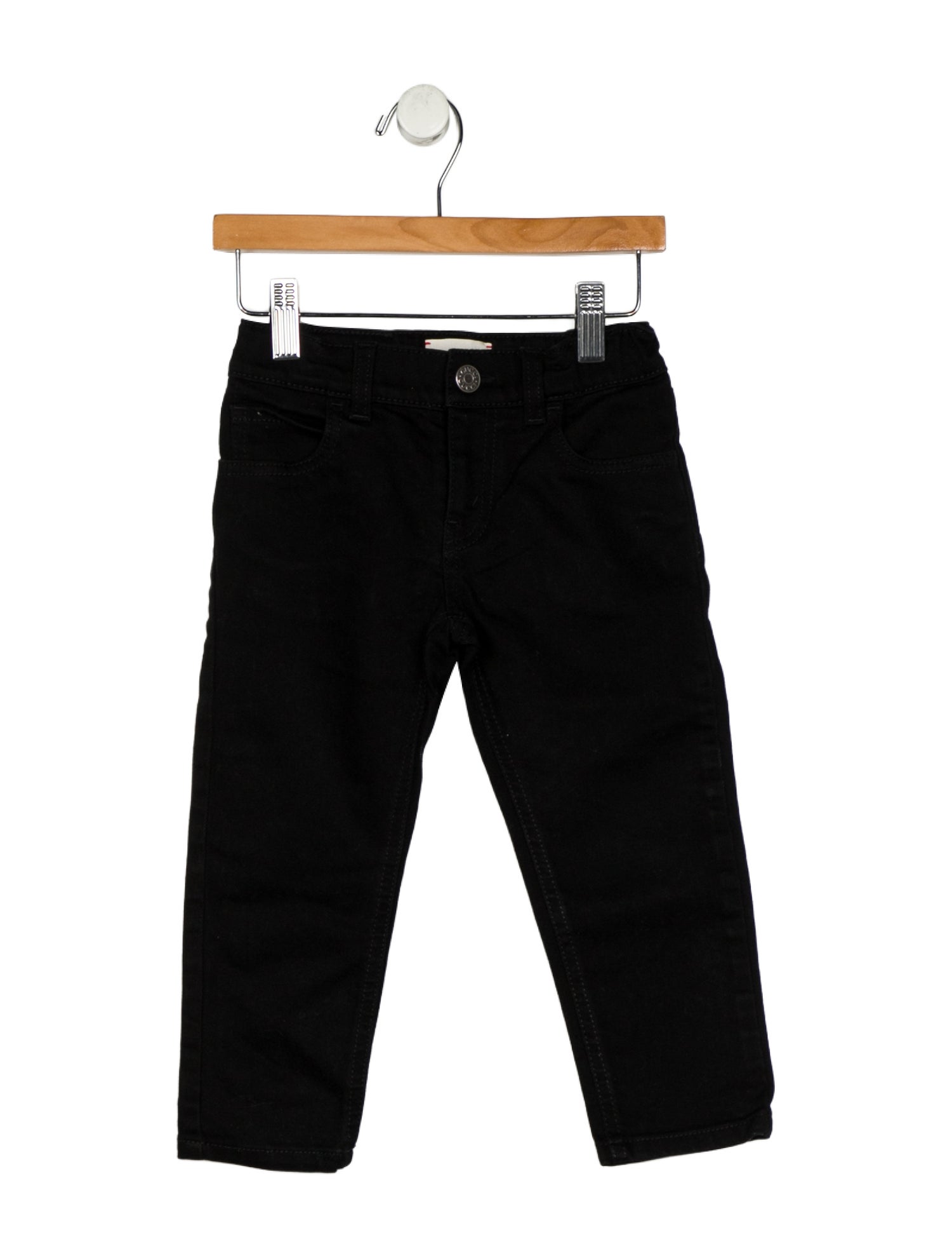 Gucci Cotton black pants with button and zip closure