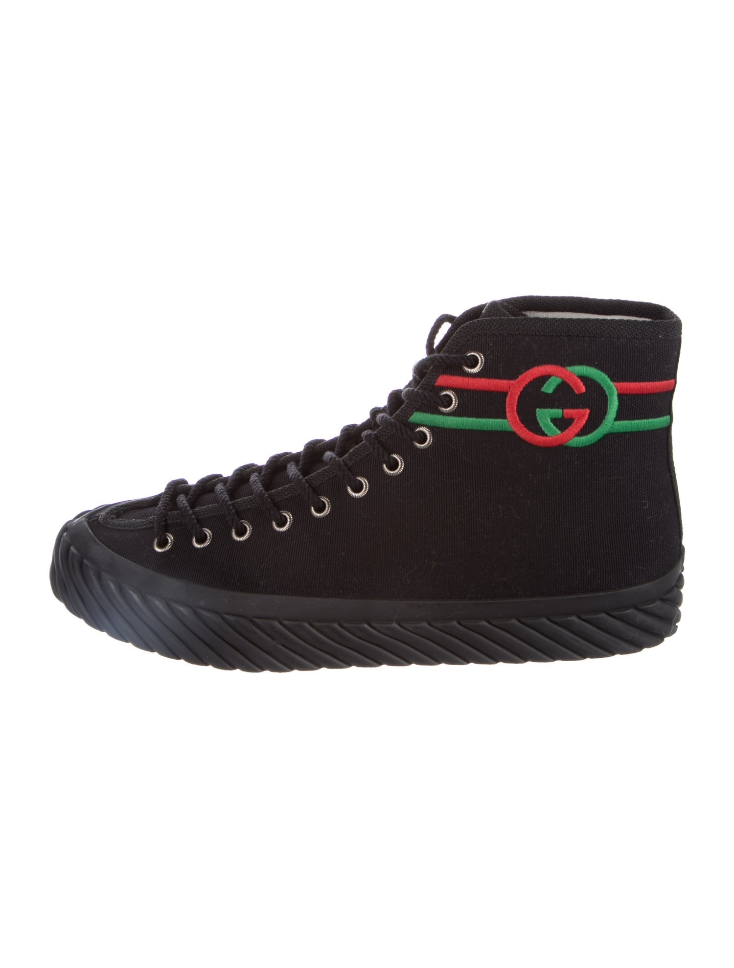 Gucci Interlocking G Logo Canvas Sneakers