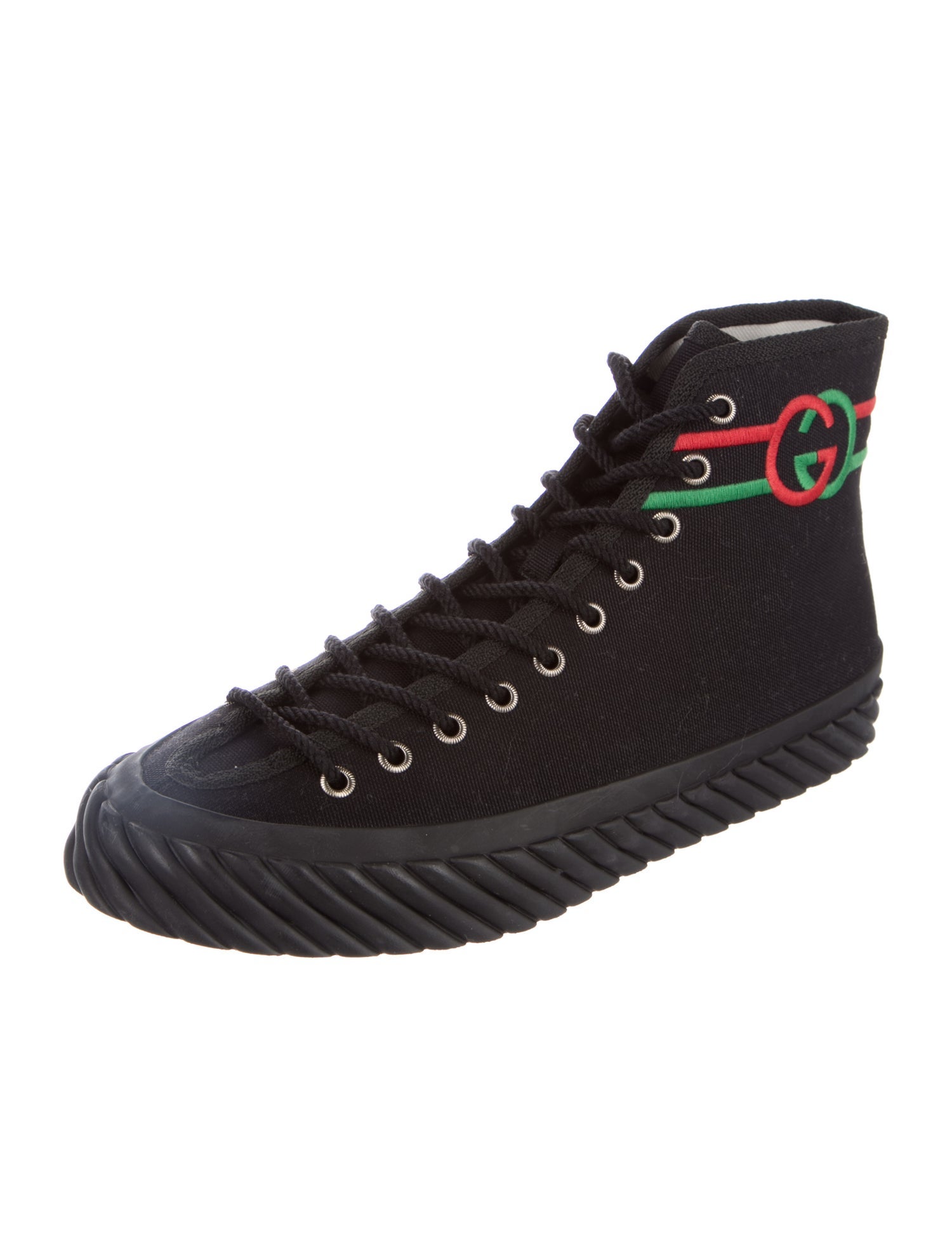 Gucci Interlocking G Logo Canvas Sneakers