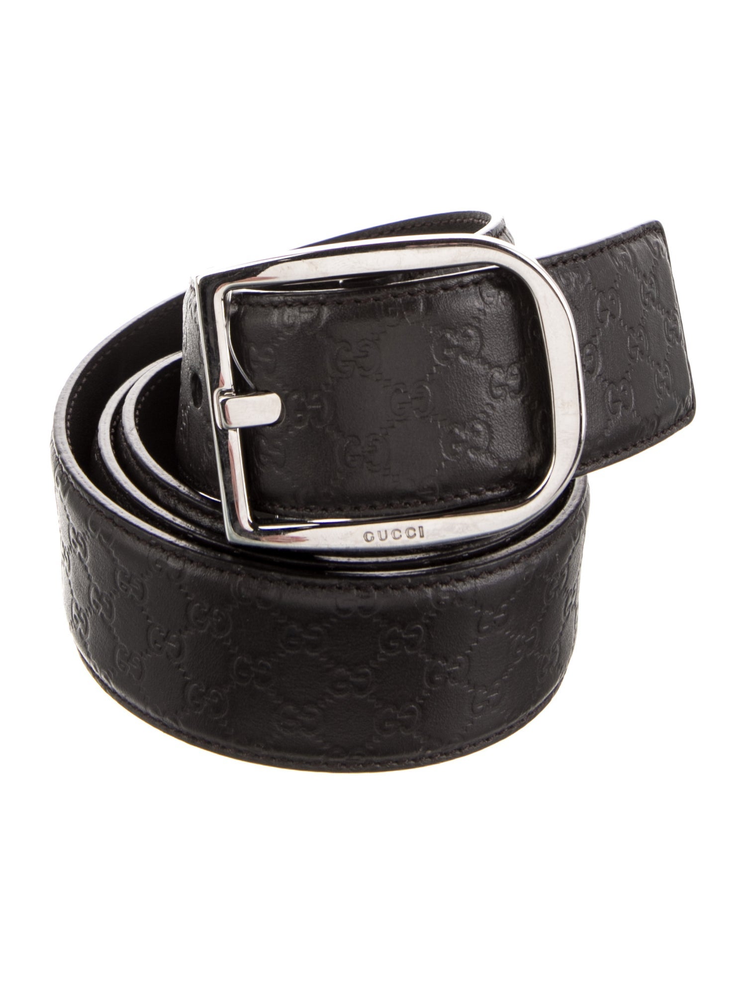 Gucci Microguccissima Pattern Leather Belt