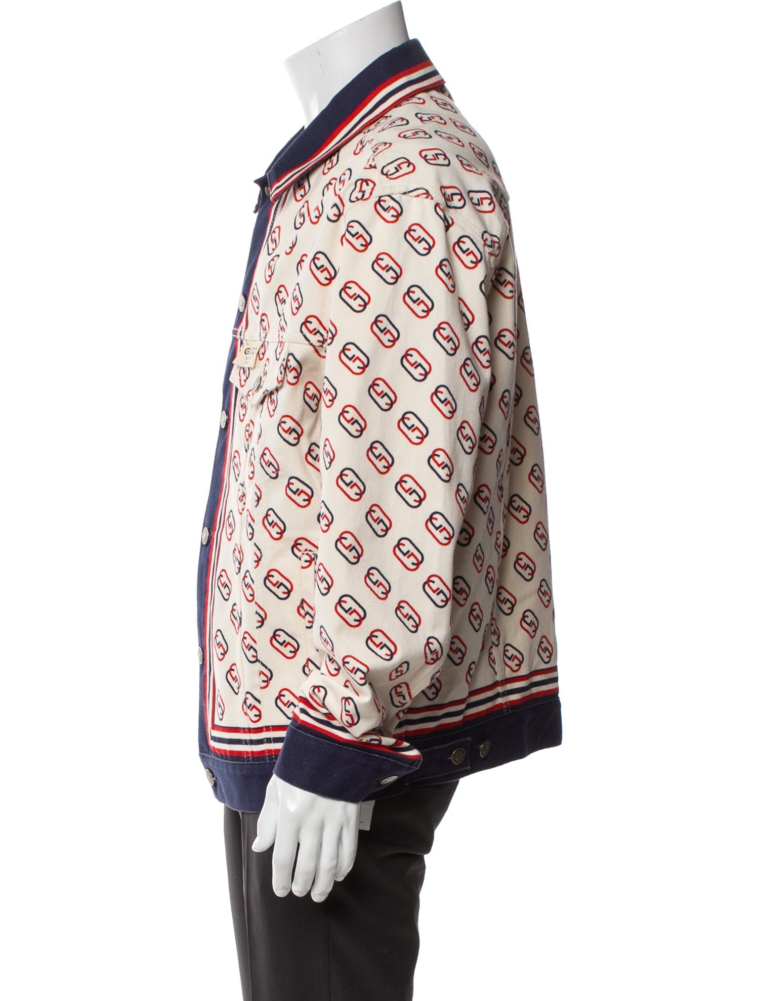 Gucci 2019 Sylvie Web Accent Trucker Jacket
