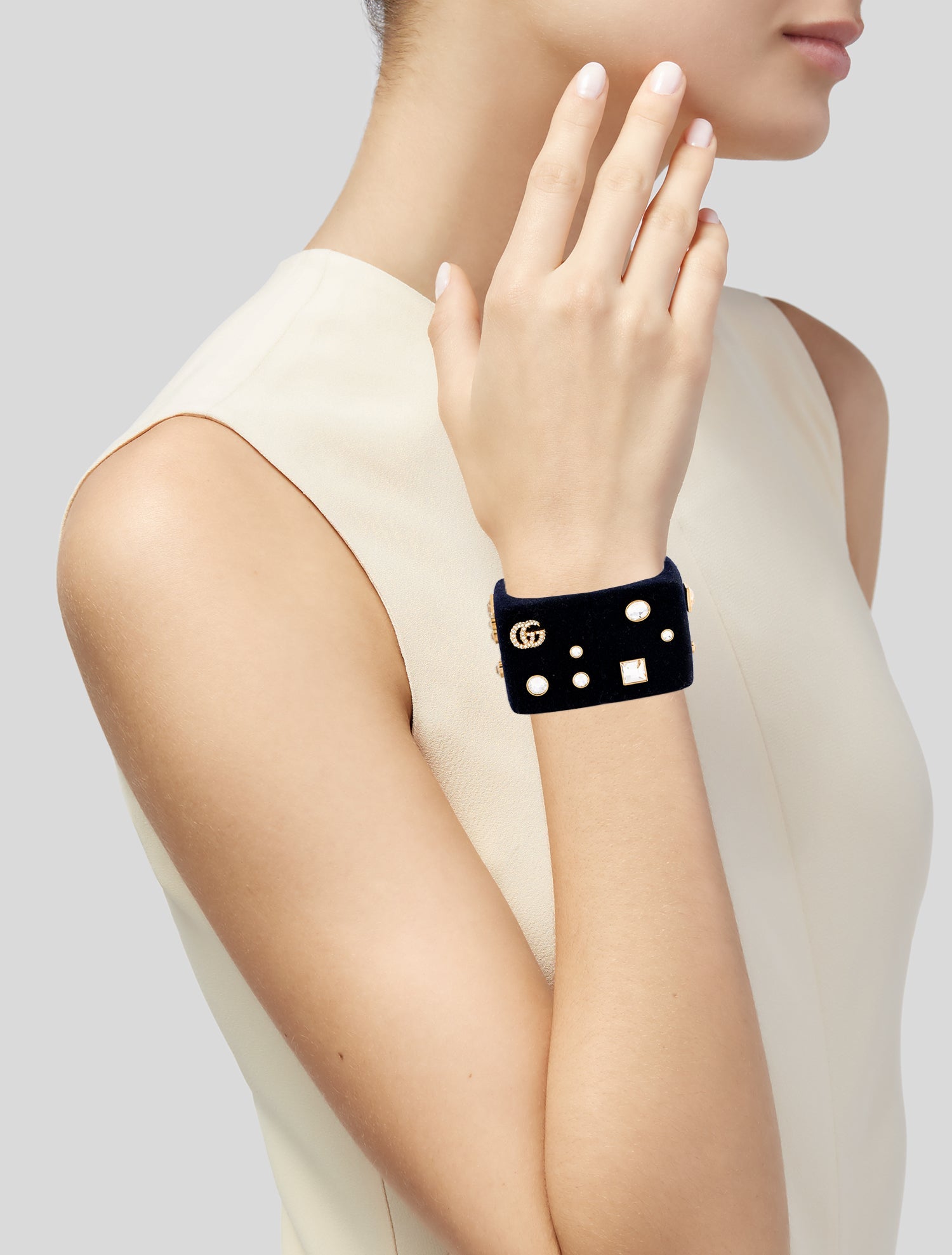 Gucci Crystal Bangle Bracelet