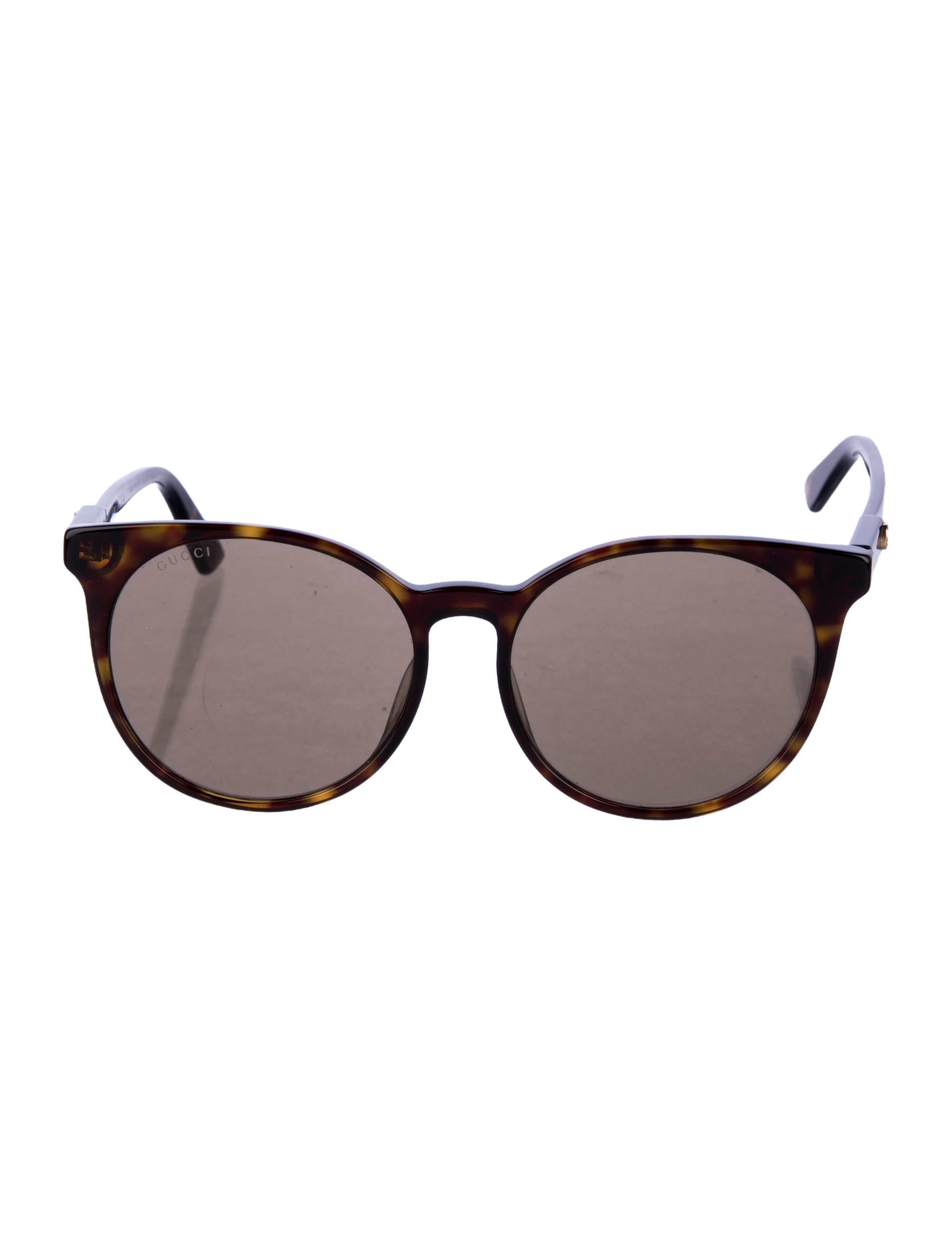 Gucci Interlocking G Logo Round Sunglasses